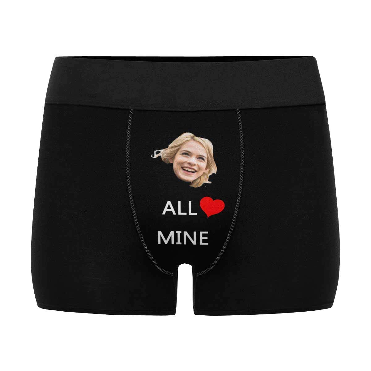 Custom Printed Face Boxer Briefs for Men - Personalized Photo Underwear - Perfect for Gifts, Couples & Special Occasions