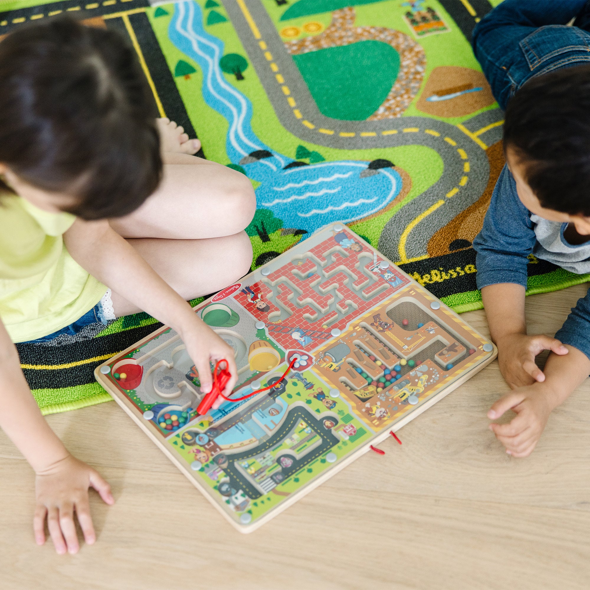 PAW Patrol Wooden 4-in-1 Magnetic Maze Puzzle Board - Fun Learning Toy for Kids, Perfect for Travel & Preschool Education