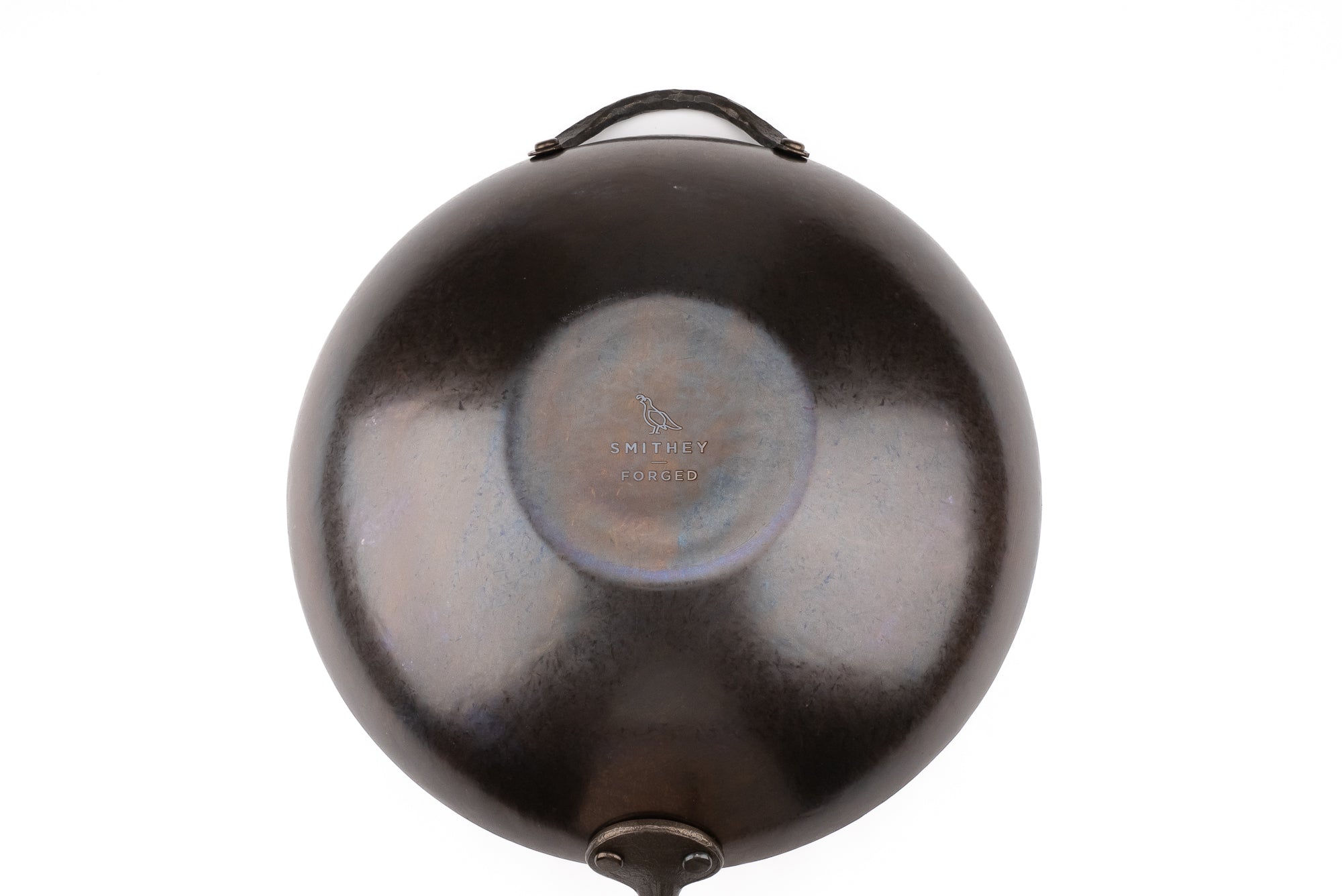 Premium Smithey Carbon Steel Wok Pan - 12 Inch Traditional Chinese Stir Fry Pan with Wooden Handle - Professional Restaurant-Grade Wok for High Heat Cooking, Stir Frying, Sautéing, and Deep Frying - Perfect for Home Chefs & Asian Cuisine Lovers