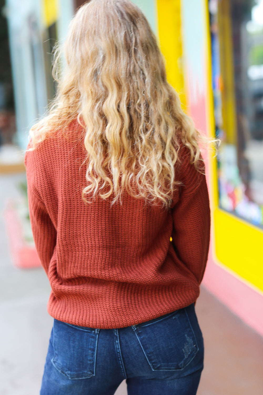 Cozy Thanksgiving Pop Up Embroidery Chunky Sweater - Women's Holiday Knit Pullover for Family Gatherings & Fall Festivities