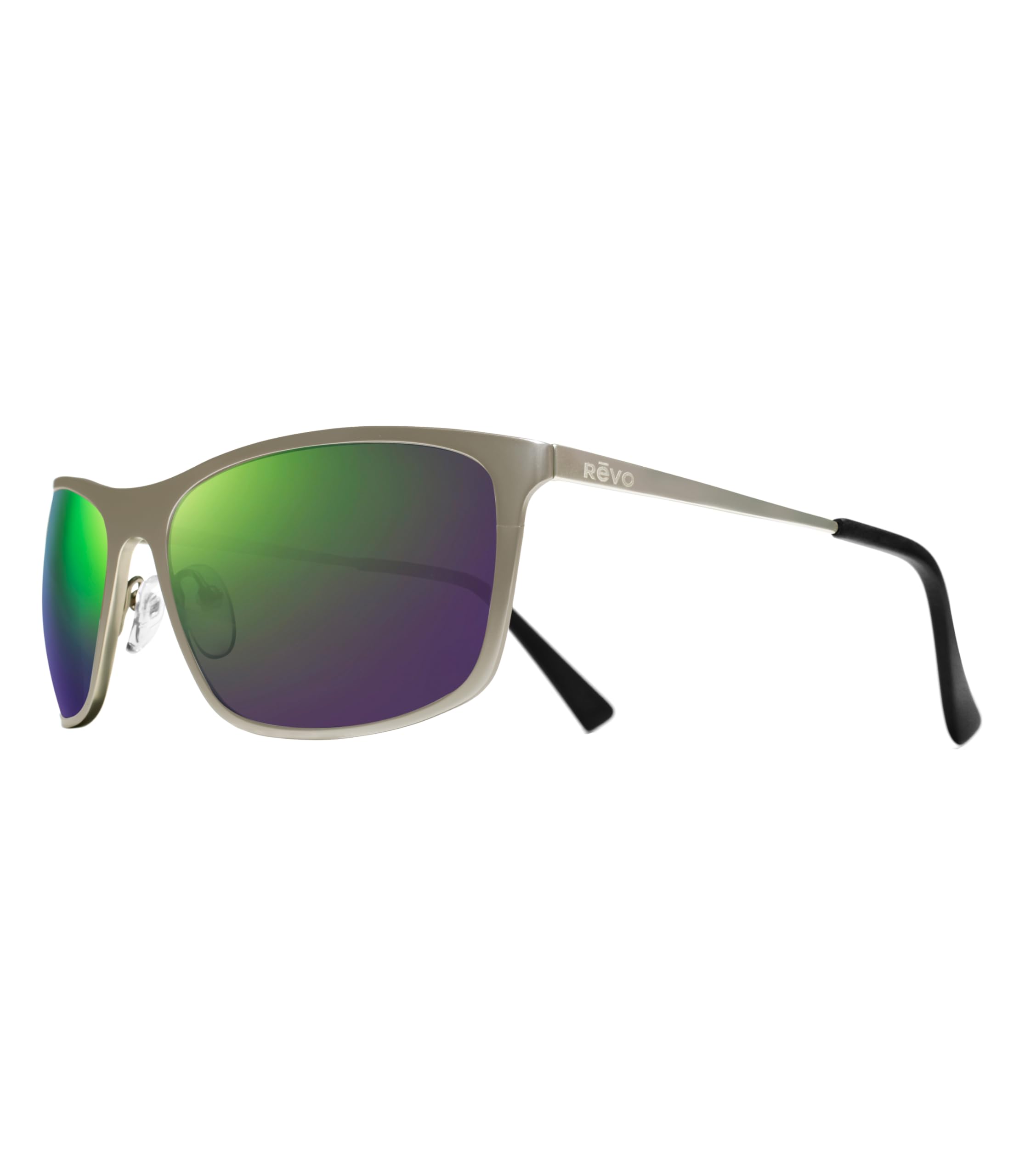 Revo Meridian Polarized Sunglasses - Titanium Wraparound Frame for Men & Women - UV Protection for Driving, Running, and Outdoor Activities