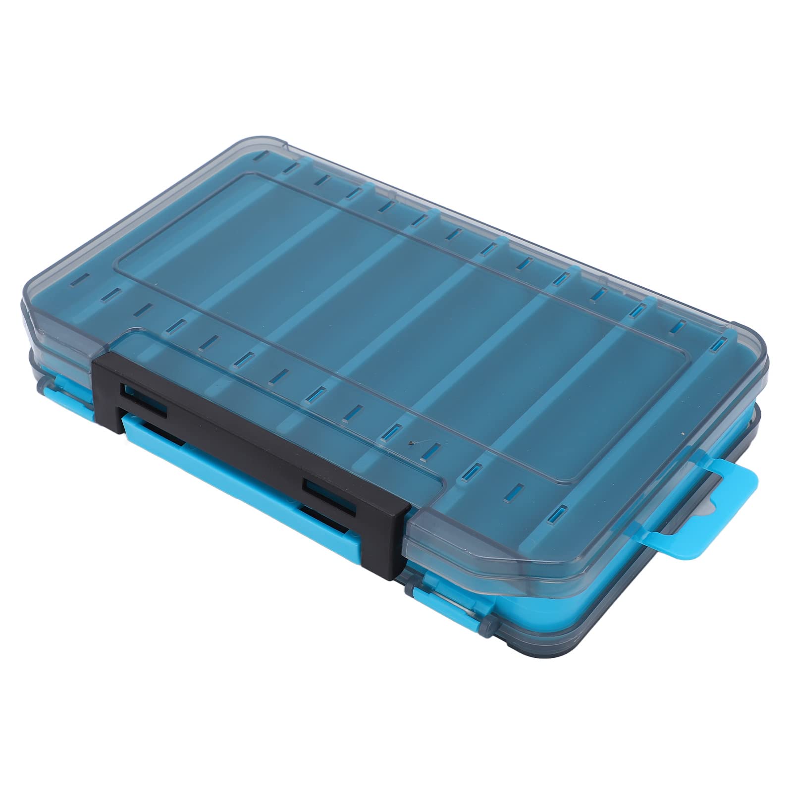 Durable Fishing Lure Storage Box - Anti-Loss Double Sided Tackle Box with Fall Protection & Quick Access Handle - Perfect for Bass, Trout & Saltwater Fishing Gear Organization