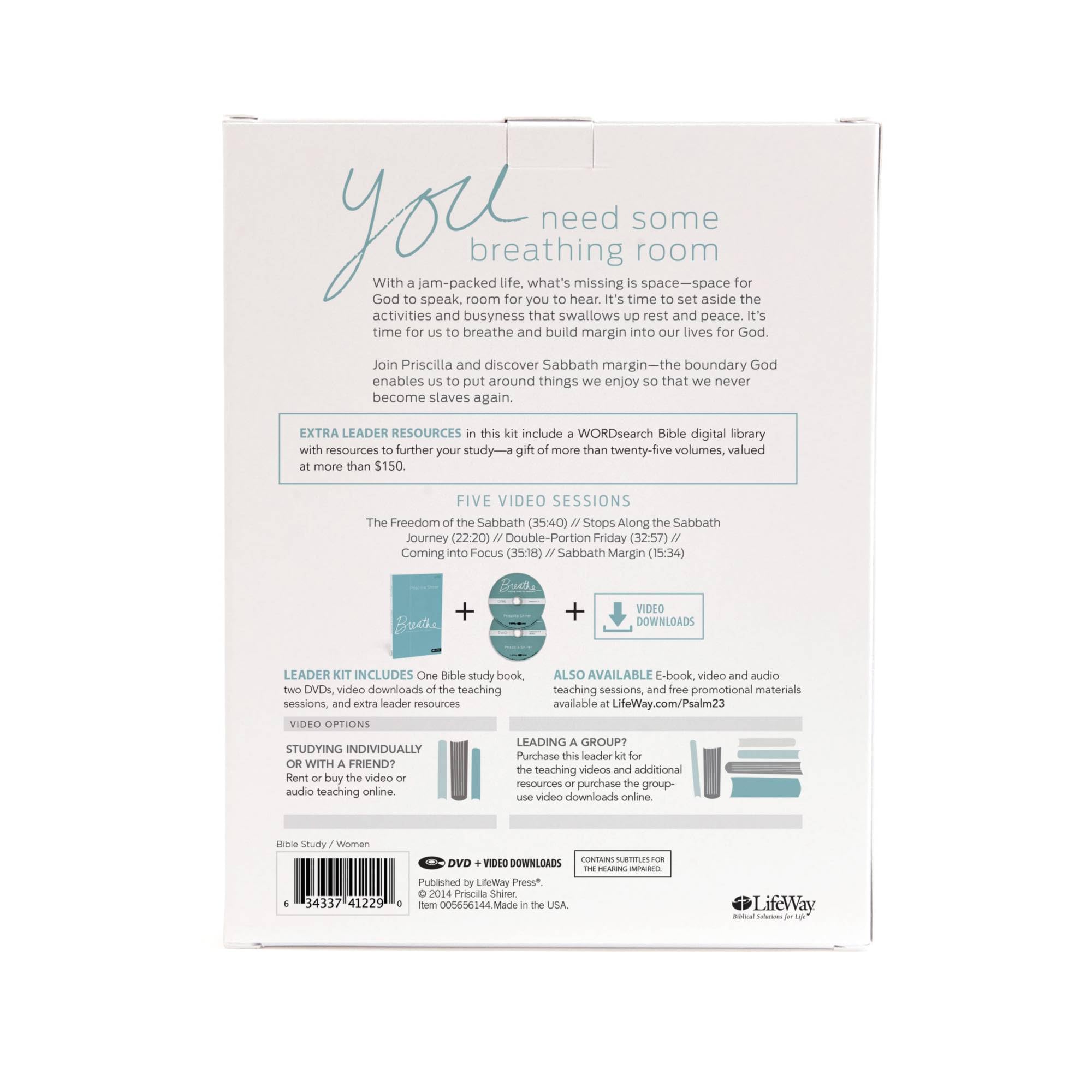 Breathe: Making Room for Sabbath - 5-Session Bible Study Guide for Christian Devotion & Spiritual Growth | Perfect for Small Groups, Personal Reflection & Sunday School