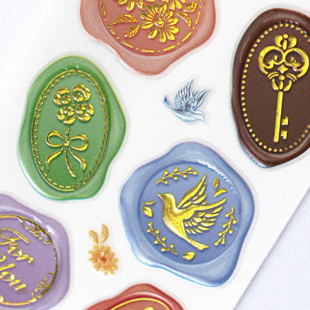 Vintage Sealing Wax Stickers for Letters & Invitations - Authentic Wax Seal Stamps for Wedding Invites, DIY Crafts, and Decorative Scrapbooking