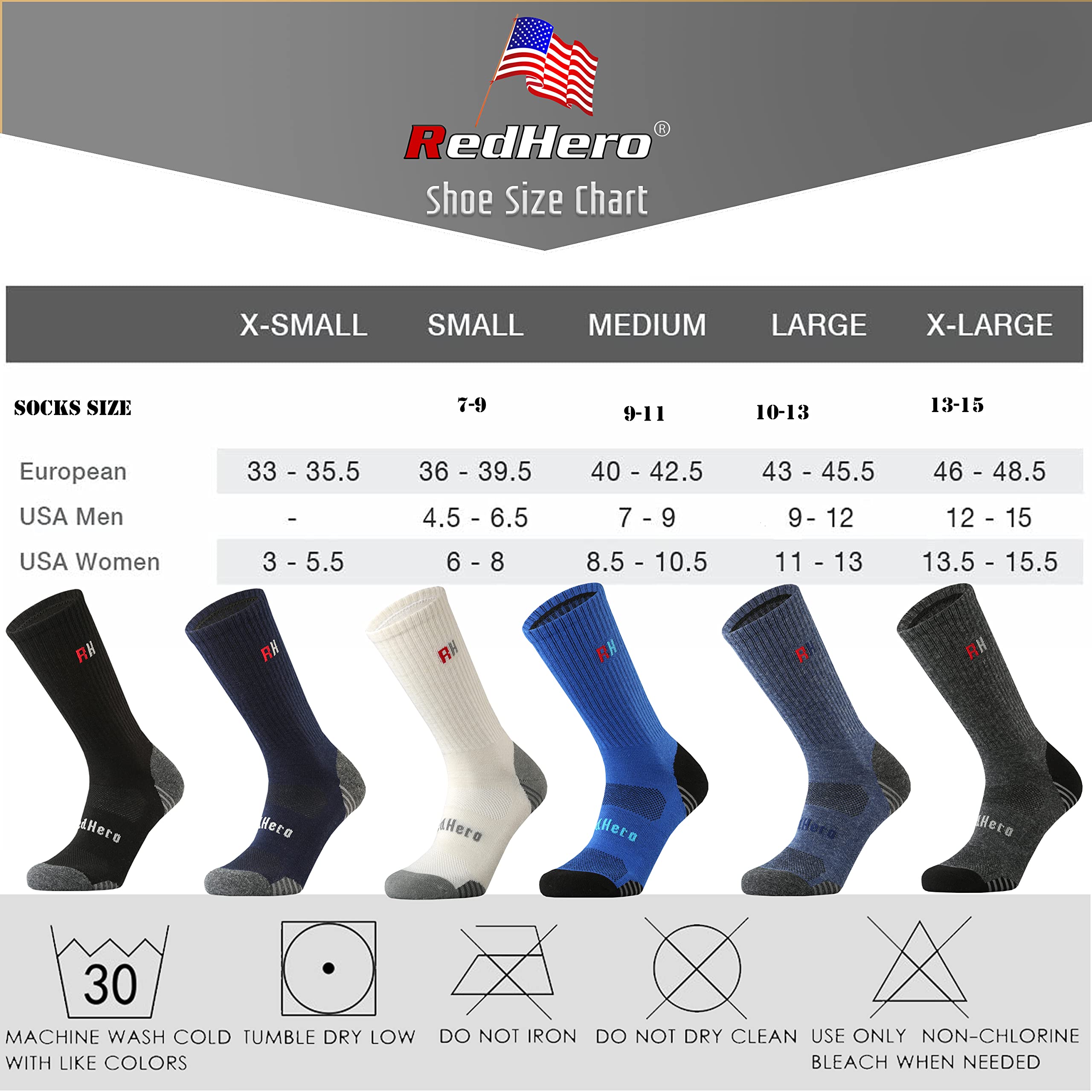 Premium Men's Merino Wool Hiking Socks - Thermal Cushion Crew Socks for Outdoor Trekking & Adventure - Moisture Wicking, Odor Resistant, Soft & Cozy - Ideal for Hiking, Camping & Winter Sports