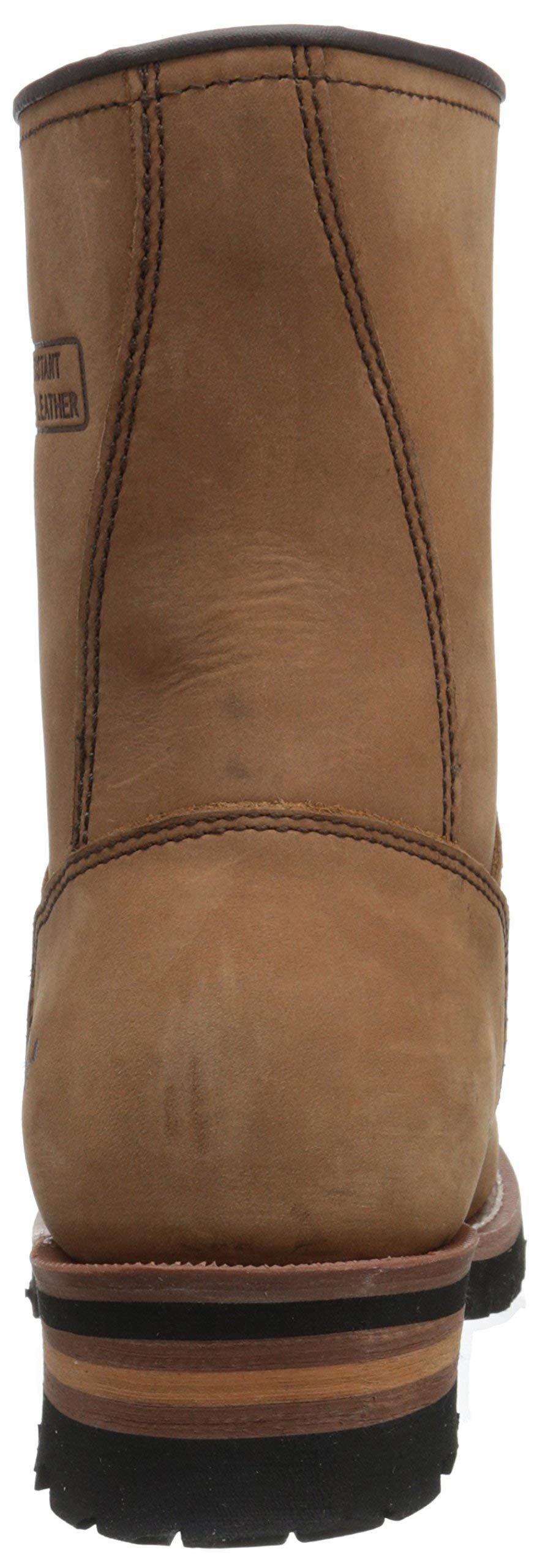 Ad Tec 9 Inch Women's Logger Work Boots - Crazy Horse Leather, Soft Safety Toe, Oil Resistant Lug Sole - Perfect for Construction, Landscaping & Outdoor Work