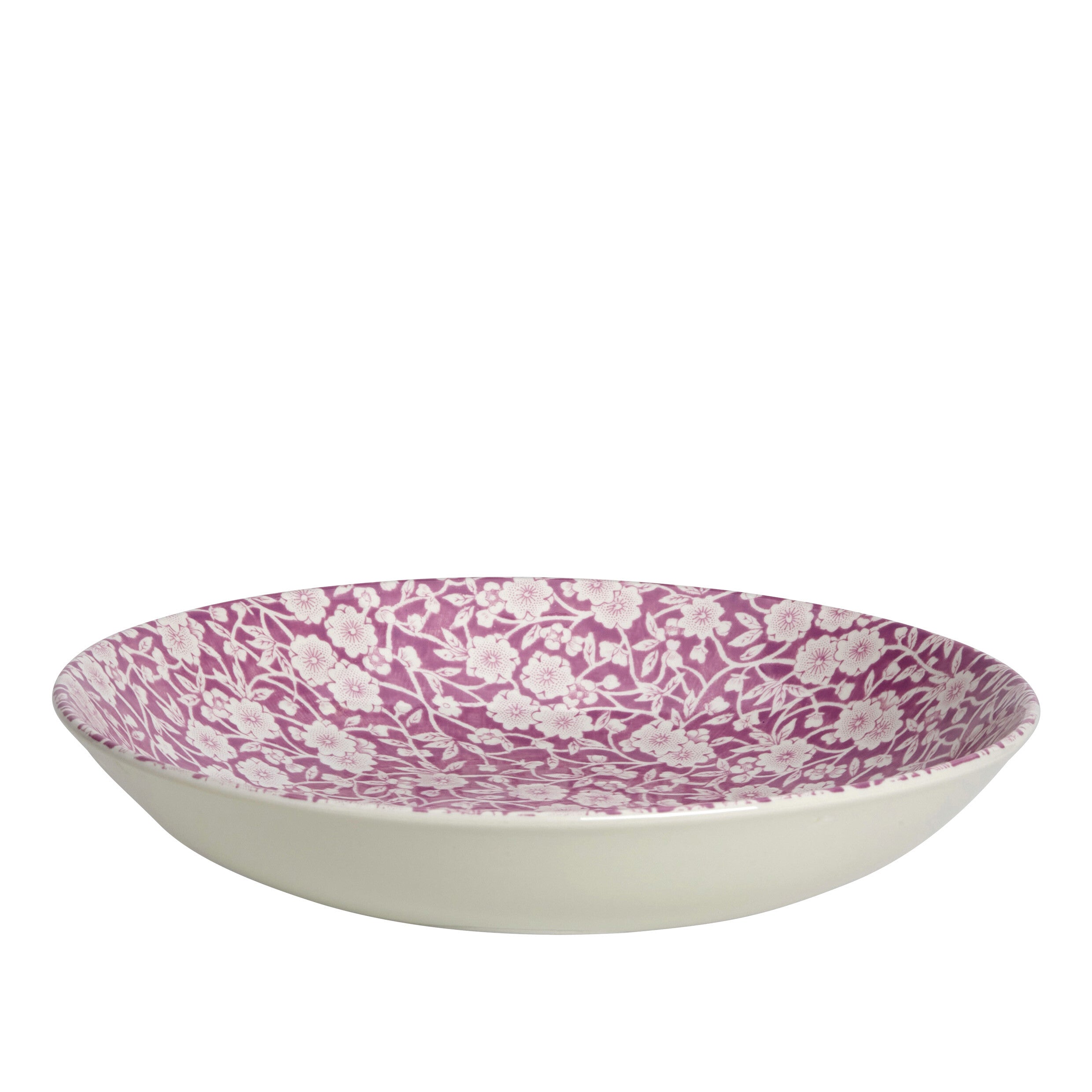 Burleigh Blossom Calico Floral Print Tableware Set - Elegant Dinner Plates & Bowls for Home Dining, Parties & Special Occasions
