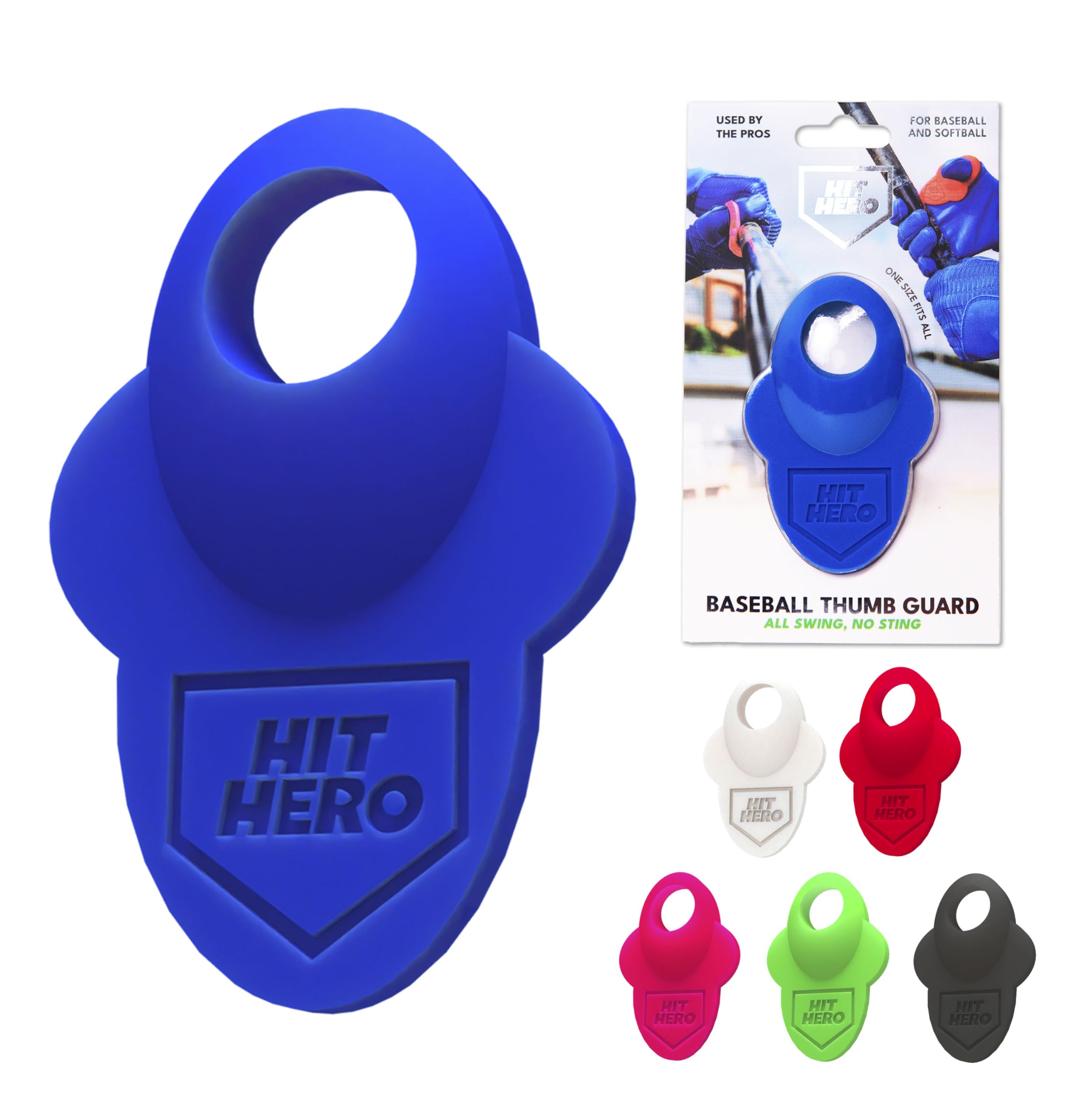 Baseball Thumb Guard - Protective Batting Grip for Hitters | Finger Guard Accessory to Reduce Bat Sting & Improve Swing | Perfect for Training, Games & Youth Baseball Practice