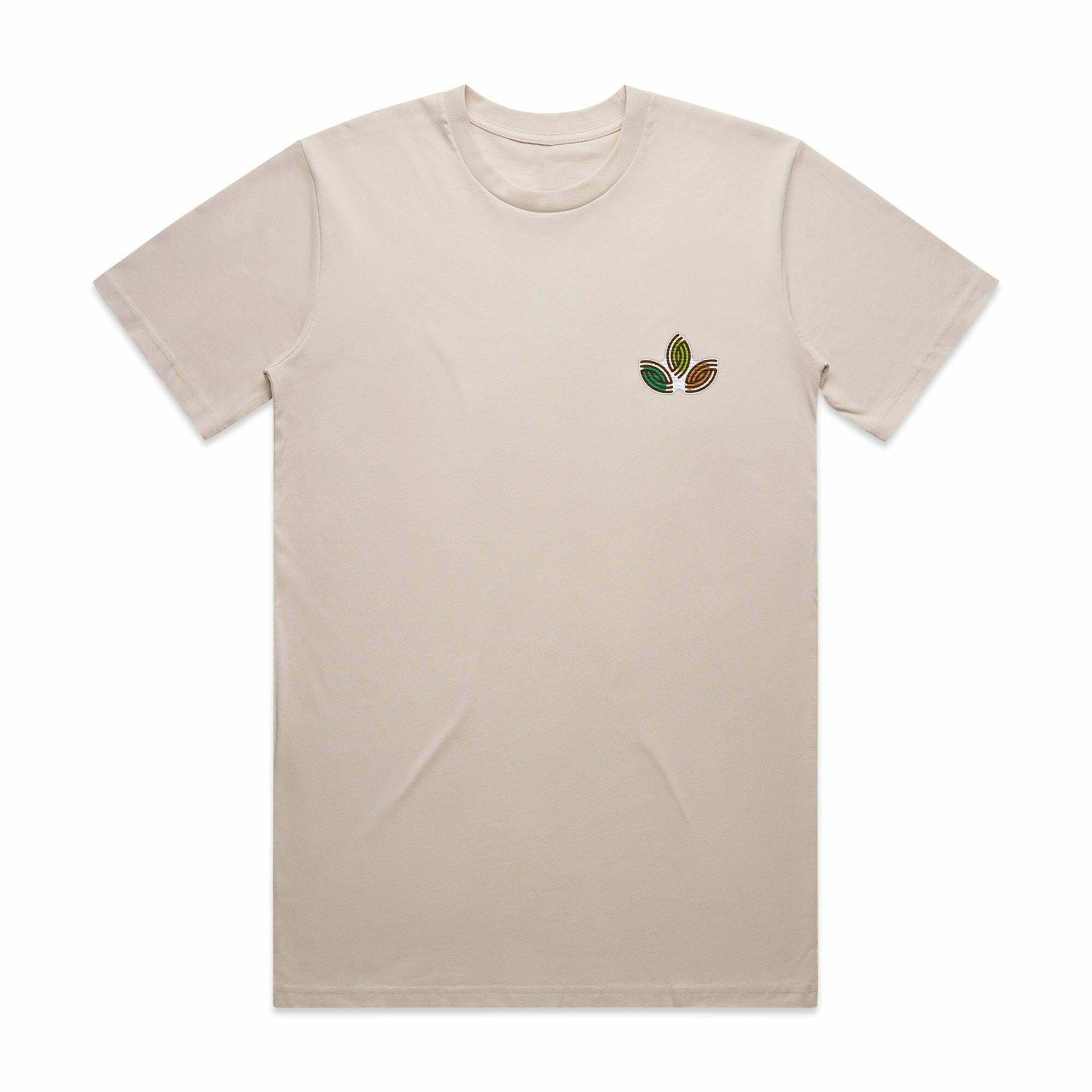 Leaves Embroidery T-Shirt for Women - Natural Cotton Casual Top for Spring & Summer Outfits | Perfect for Beach, Vacation and Everyday Wear