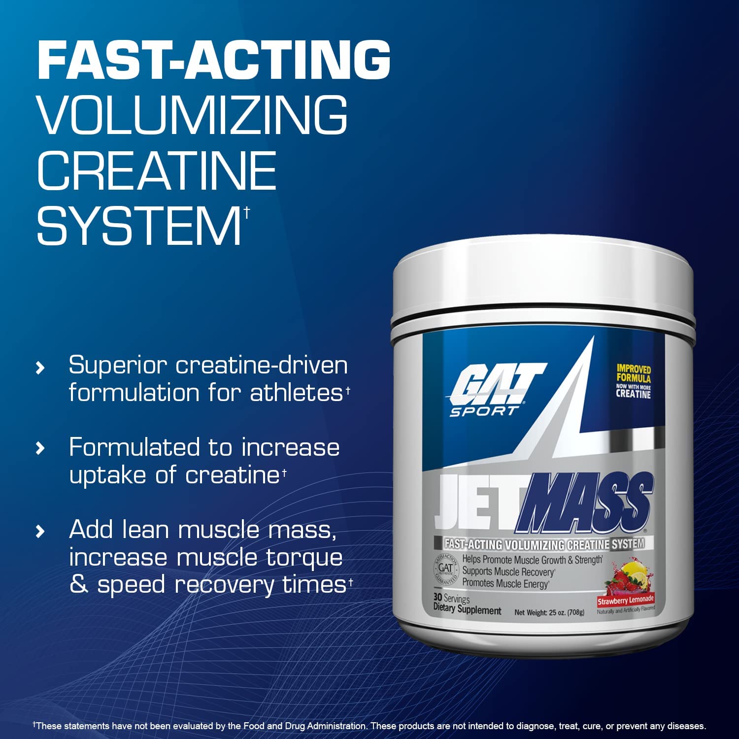 GAT Sport JetMASS - Premium Post-Workout Recovery & Muscle Growth Supplement - Ideal for Athletes & Bodybuilders After Intense Training