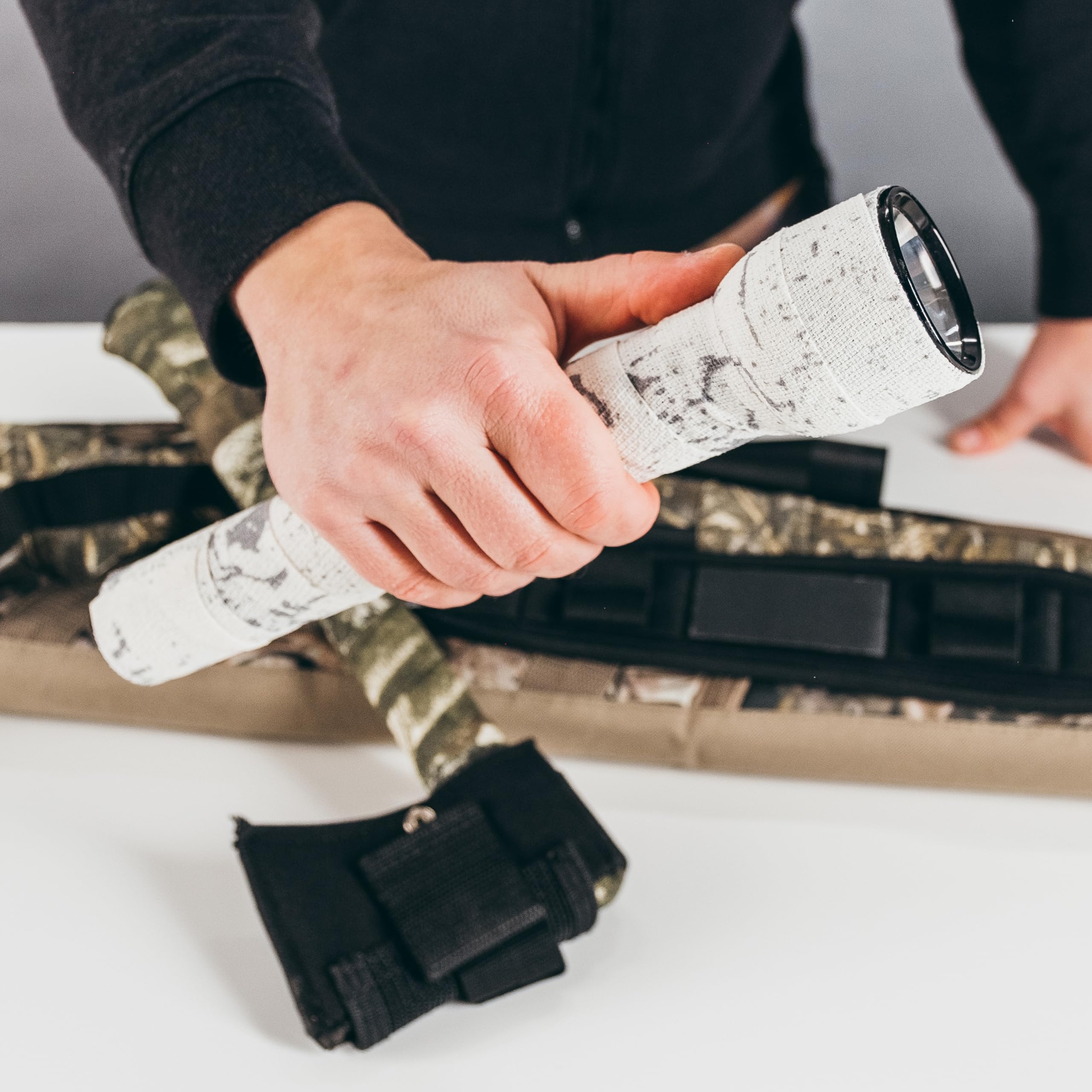 GEAR AID Camo Form Self-Cling Reusable Camouflage Wrap - Woodland Digital Pattern - 2