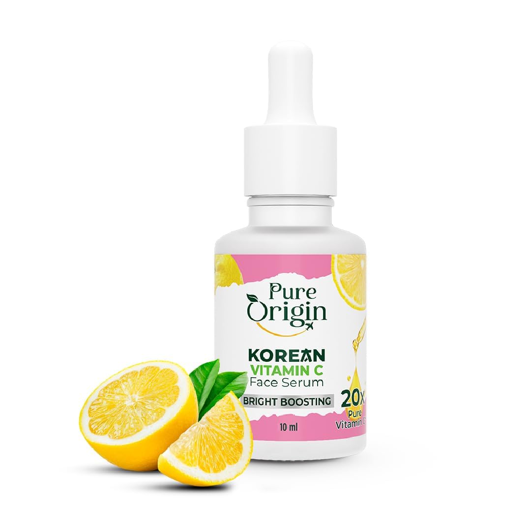Korean Vitamin C Serum & Cream - Brightening Skincare for Glowing Face | Men & Women | Daily Use