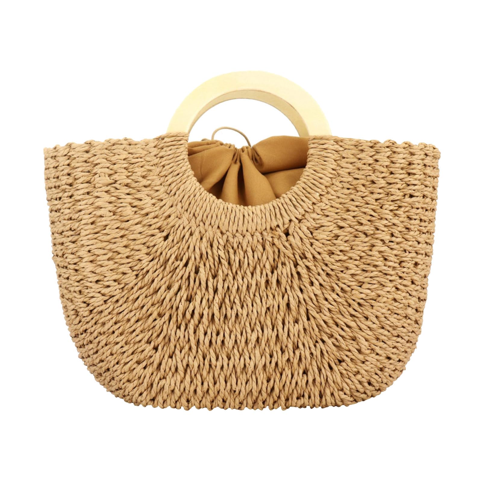 Women's Large Straw Beach Tote Bag - Handwoven Hobo Bag for Summer, Perfect for Beach Outings, Picnics, and Shopping