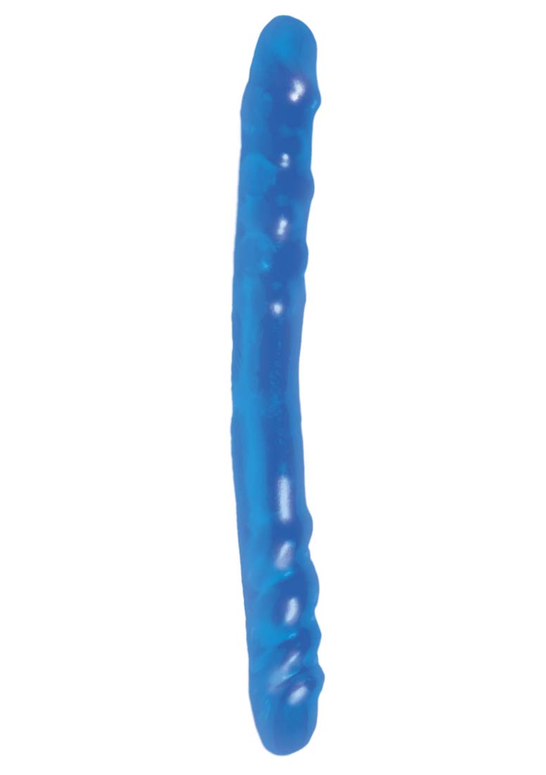 Pipedream Basix Rubber Works Double Dong Blue 16