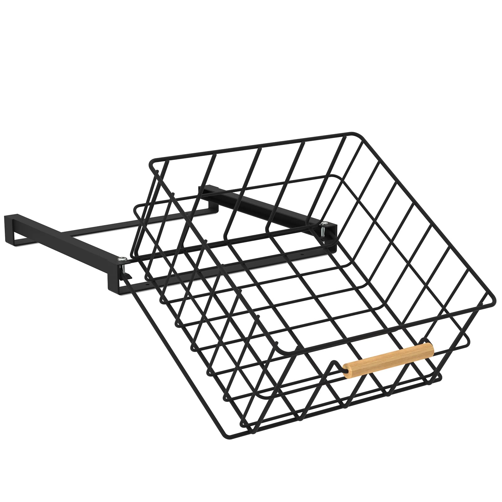 HOUSE AGAIN Pull Down Kitchen Cabinet Organizer - Drop Down Spice Rack for Easy Access in Pantry, Cabinet & Cupboard - Sliding Out Storage Basket for Upper Cabinets - Black Pull Out Drawer - Perfect for Small Kitchens & Organized Cooking Spaces
