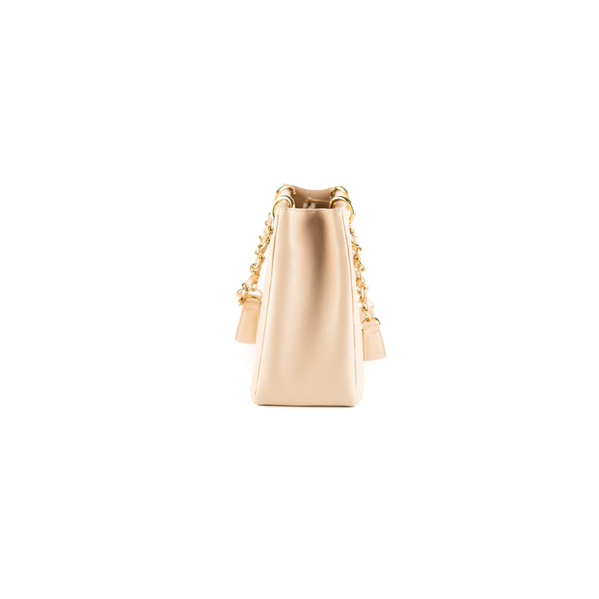 Chanel Quilted Caviar Grand Shopping Tote GST Beige Leather Handbag - Luxury Designer Tote Bag for Women - Perfect for Work, Travel & Everyday Use