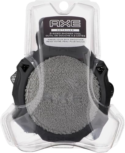 Axe Detailer Shower Tool - Body Scrubber & Exfoliator for Men (1 Pack) - Perfect for Deep Cleansing & Skin Renewal in Shower or Bath