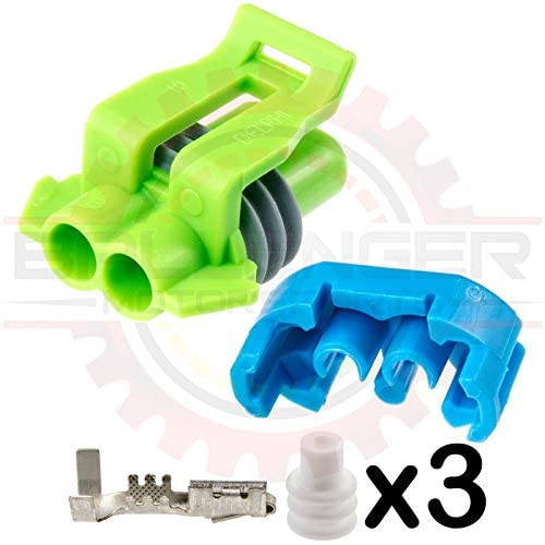 Ballenger Motorsports - 2 Way GM Ambient Air Temperature Sensor & AIR Solenoid Connector Plug Kit - Compatible with GM Vehicles - Perfect for Engine Repairs & Performance Upgrades