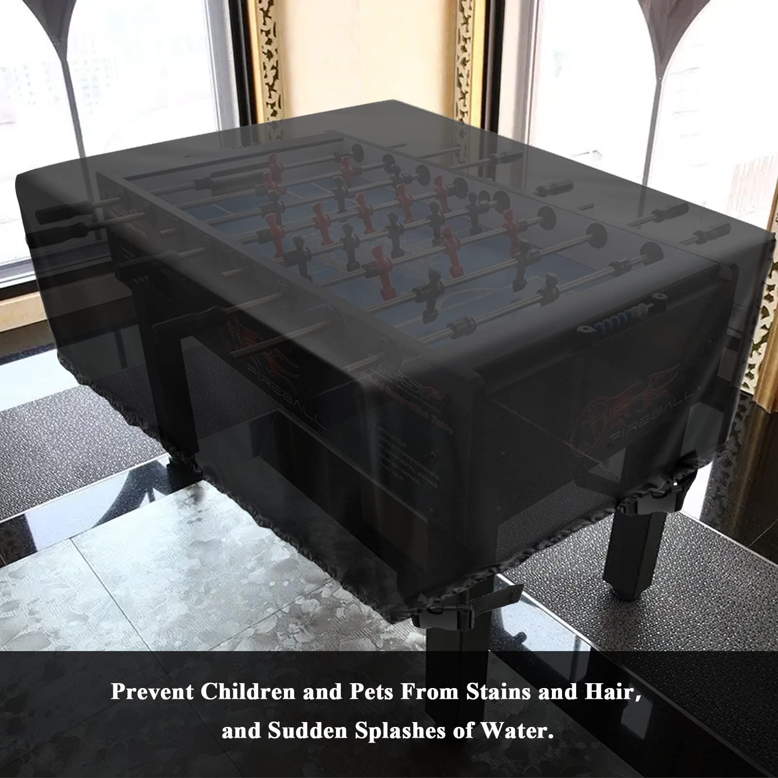 Waterproof Foosball Table Cover for Indoor & Outdoor Use - Durable Soccer & Football Table Protector for Game Rooms, Patios, and Basements
