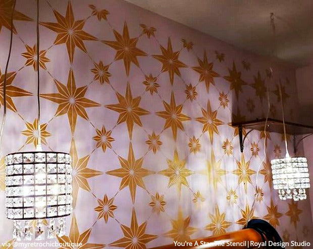 You're a Star Tile Stencil - DIY Mosaic Tile Decor Kit for Home, Bathroom & Kitchen Backsplash - Perfect for Crafting, Wall Art & DIY Projects