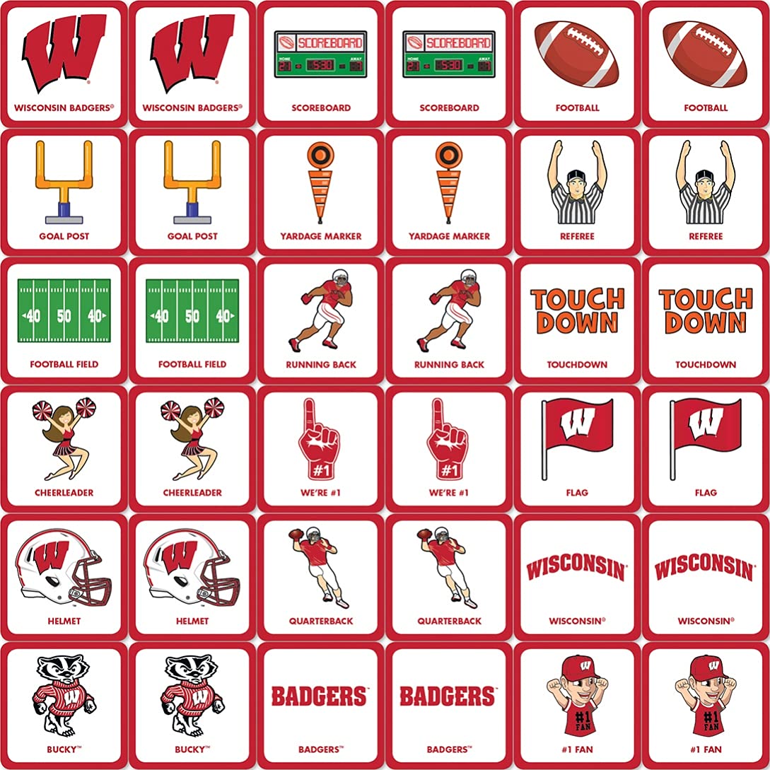Masterpieces NCAA Unisex Matching Game - Perfect for Family Game Nights, College Sports Fans, and Tailgating Parties