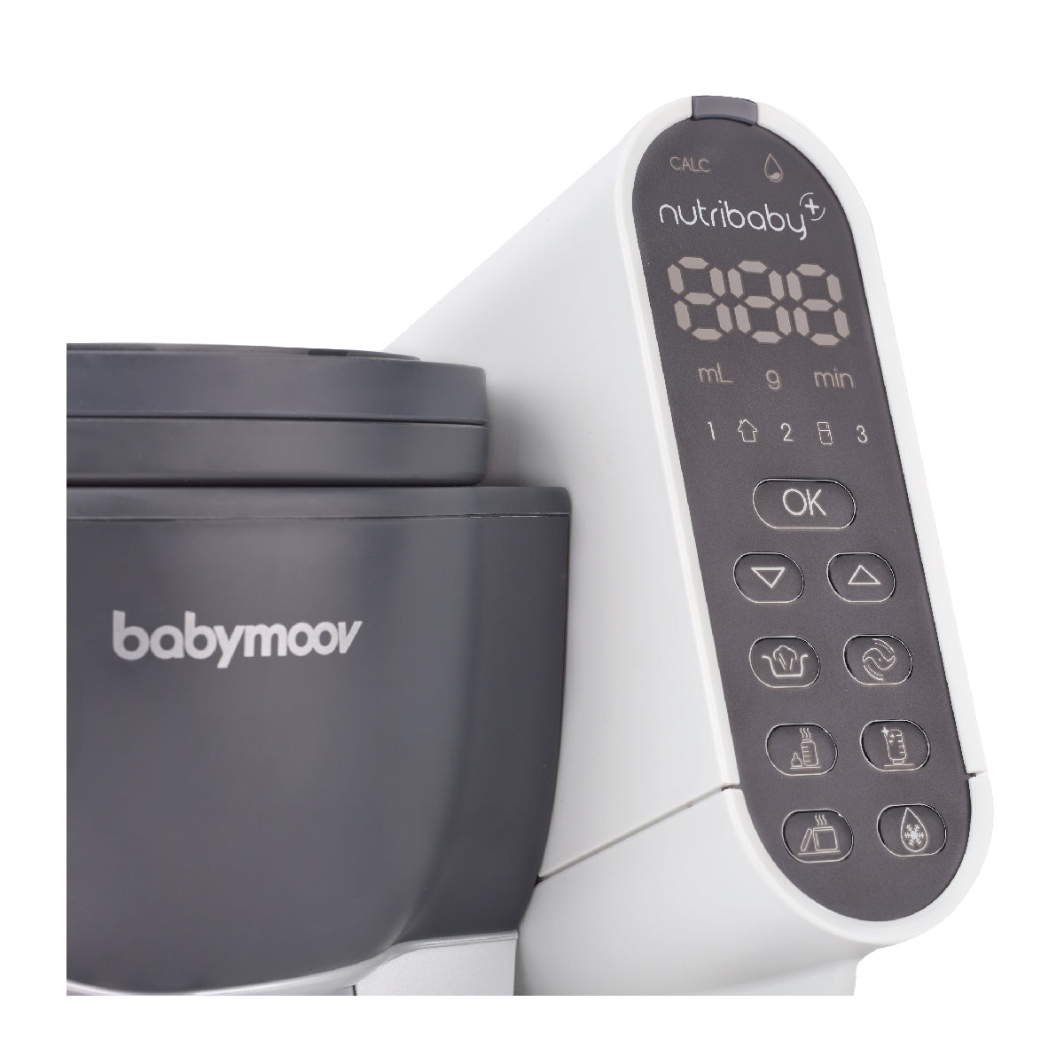 Babymoov Nutribaby+ Baby Food Maker & Blender - Steam Cook & Puree Healthy Homemade Baby Food - Perfect for Infants & Toddlers (Ideal for Making Organic Purees, Steaming Vegetables & Preparing Baby Meals)