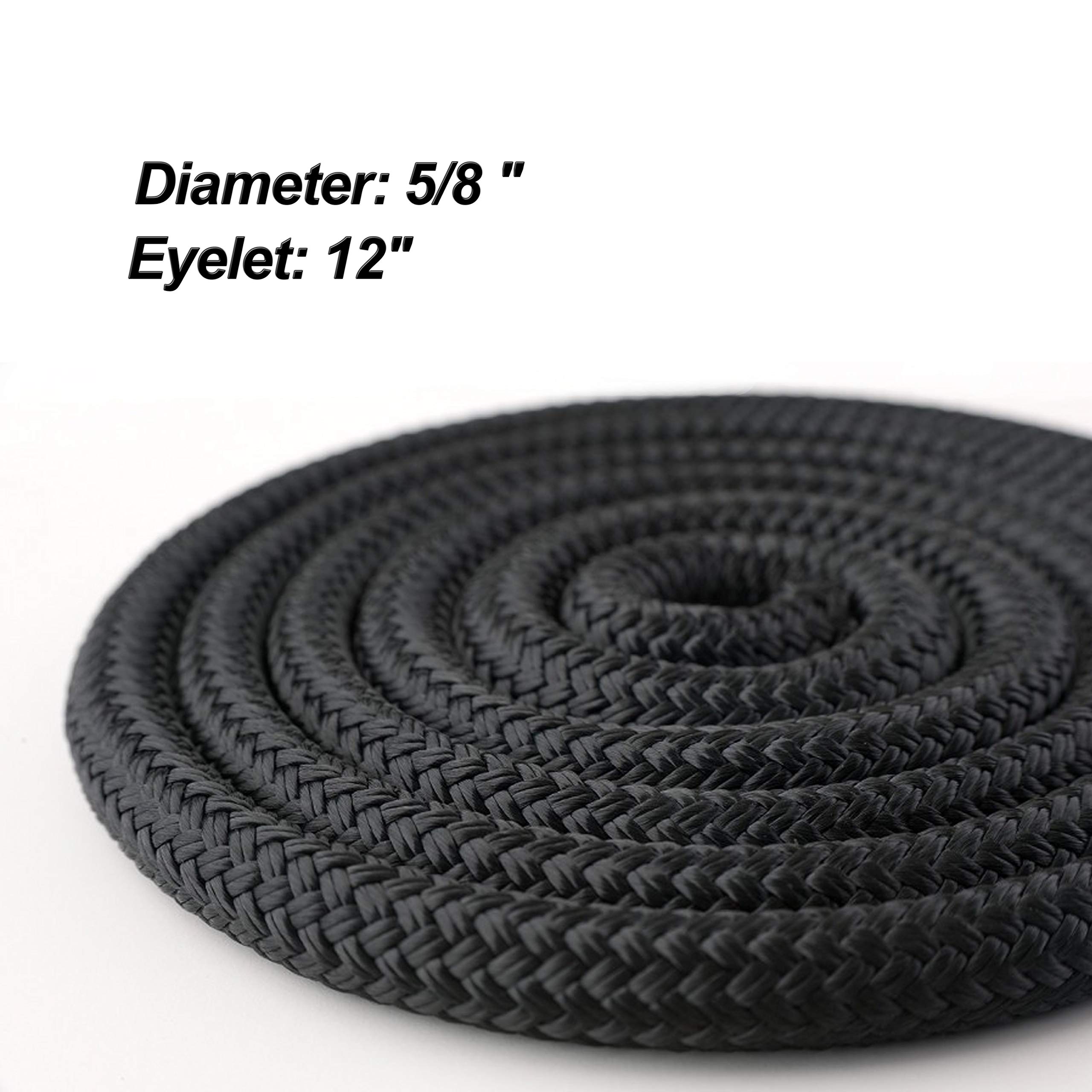 Double Braided Nylon Boat Docking Lines - 5/8