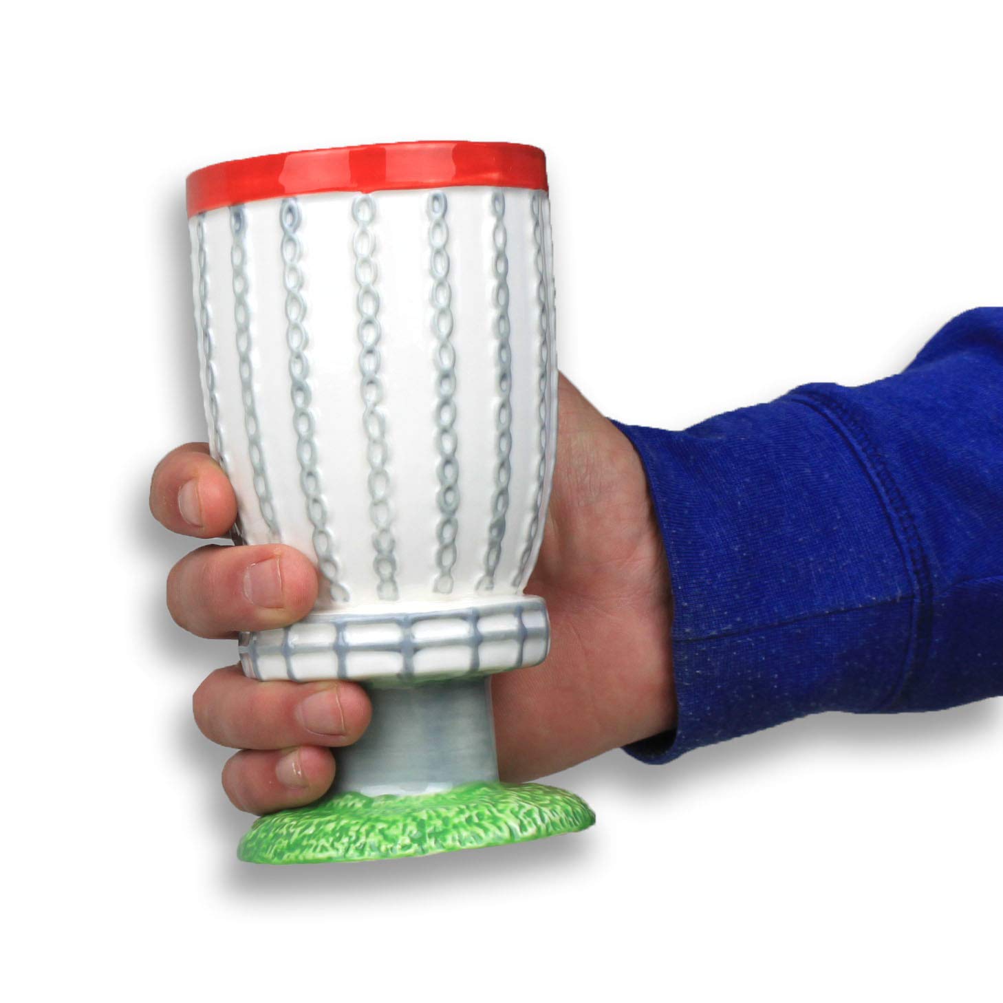 Handmade Disc Golf Basket Chalice Mug - Durable & Stylish for Outdoor Games, Camping & Backyard Fun