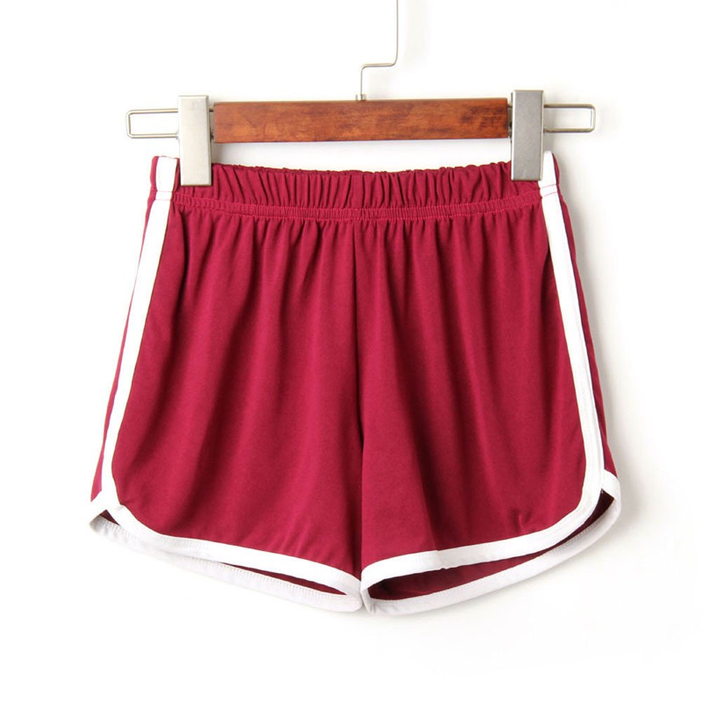 WUAI Women's Yoga Shorts - High Waist Elastic Workout Running Gym Fitness Shorts for Summer, Casual & Sports Wear | Perfect for Yoga, Pilates, Home Lounge & Beach