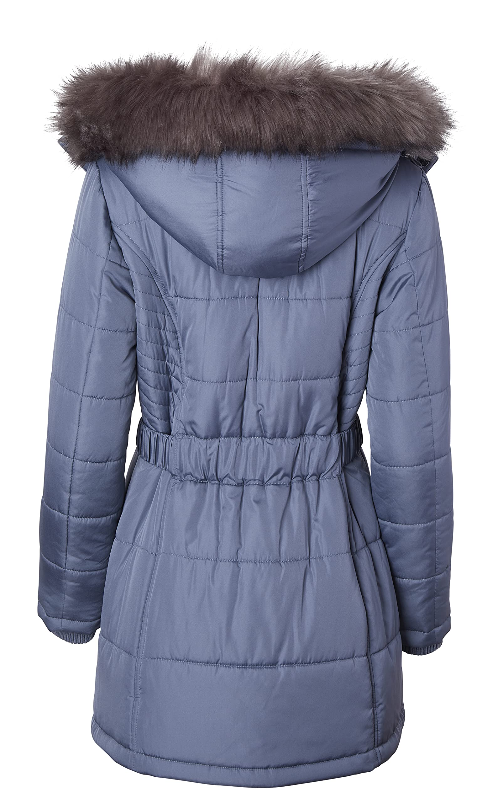 Sportoli Women's Down Alternative Parka - Long Winter Puffer Coat with Faux Fur Hood | Warm Winter Jacket for Outdoor Activities, Snow Sports & Cold Weather