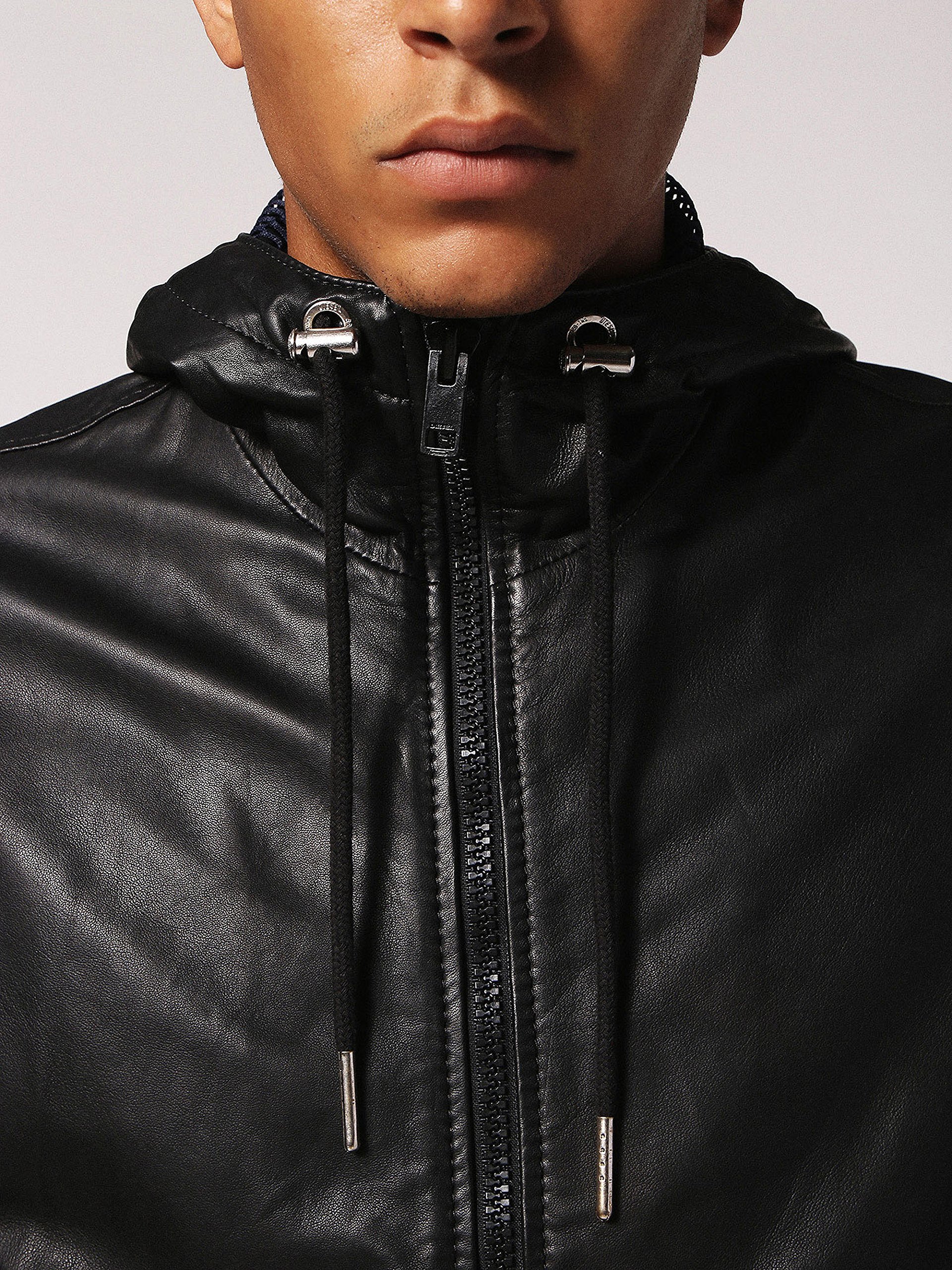 Royal Black Genuine Lambskin Leather Hooded Jacket for Men - Premium Winter Outerwear for Casual Wear & Outdoor Activities