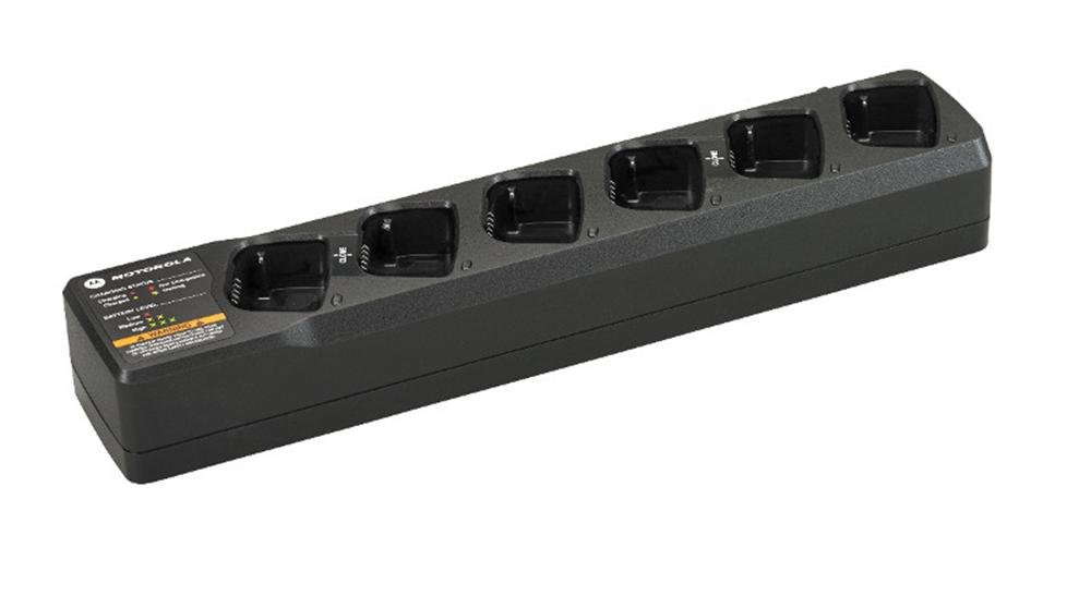 Motorola RM Series 6-Unit Charger (Black) - For Office & Home Use