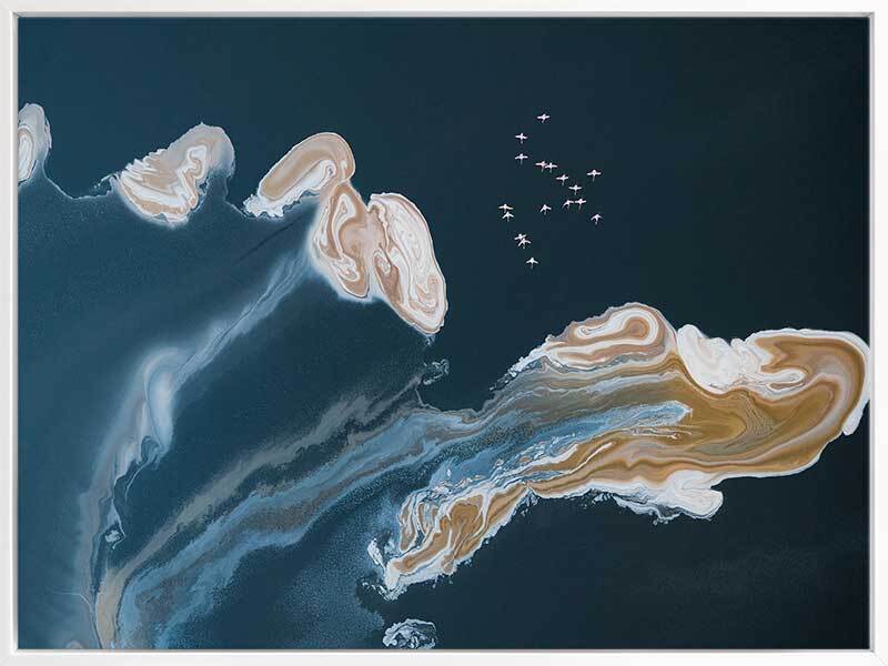 Birds Eye View Canvas Art Print - Stunning Aerial Landscape Wall Decor for Living Room, Bedroom & Office