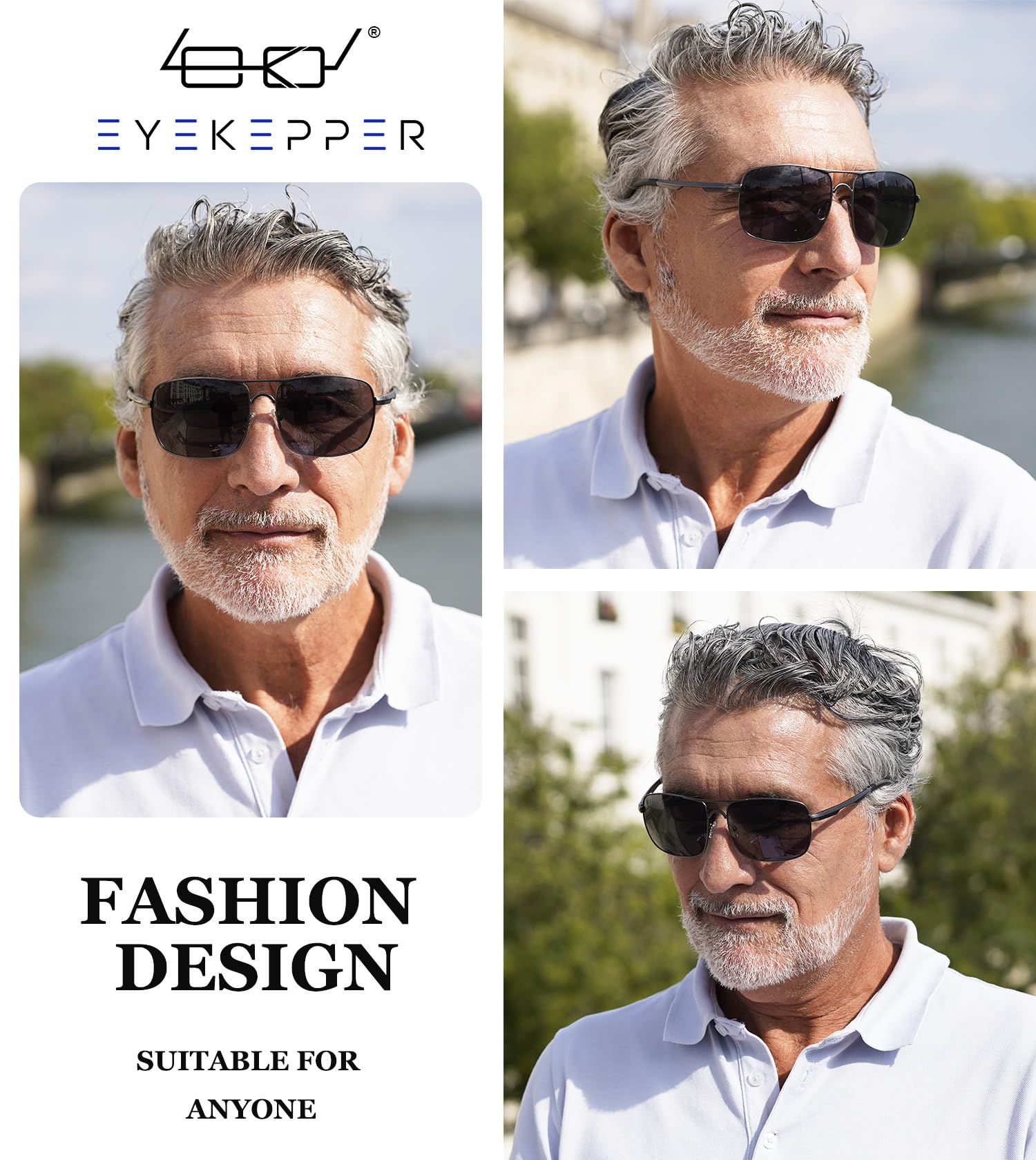 Eyekepper Bifocal Sunglasses for Men & Women - Polarized Reading Glasses with UV Protection - Perfect for Outdoor Activities, Driving, Fishing & Beach Use
