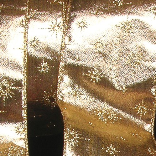 Gold Lamé Glitter Star Wired Craft Ribbon - 3 Inch x 20 Yards for Holiday Decorations, Gift Wrapping, DIY Projects and Party Decor