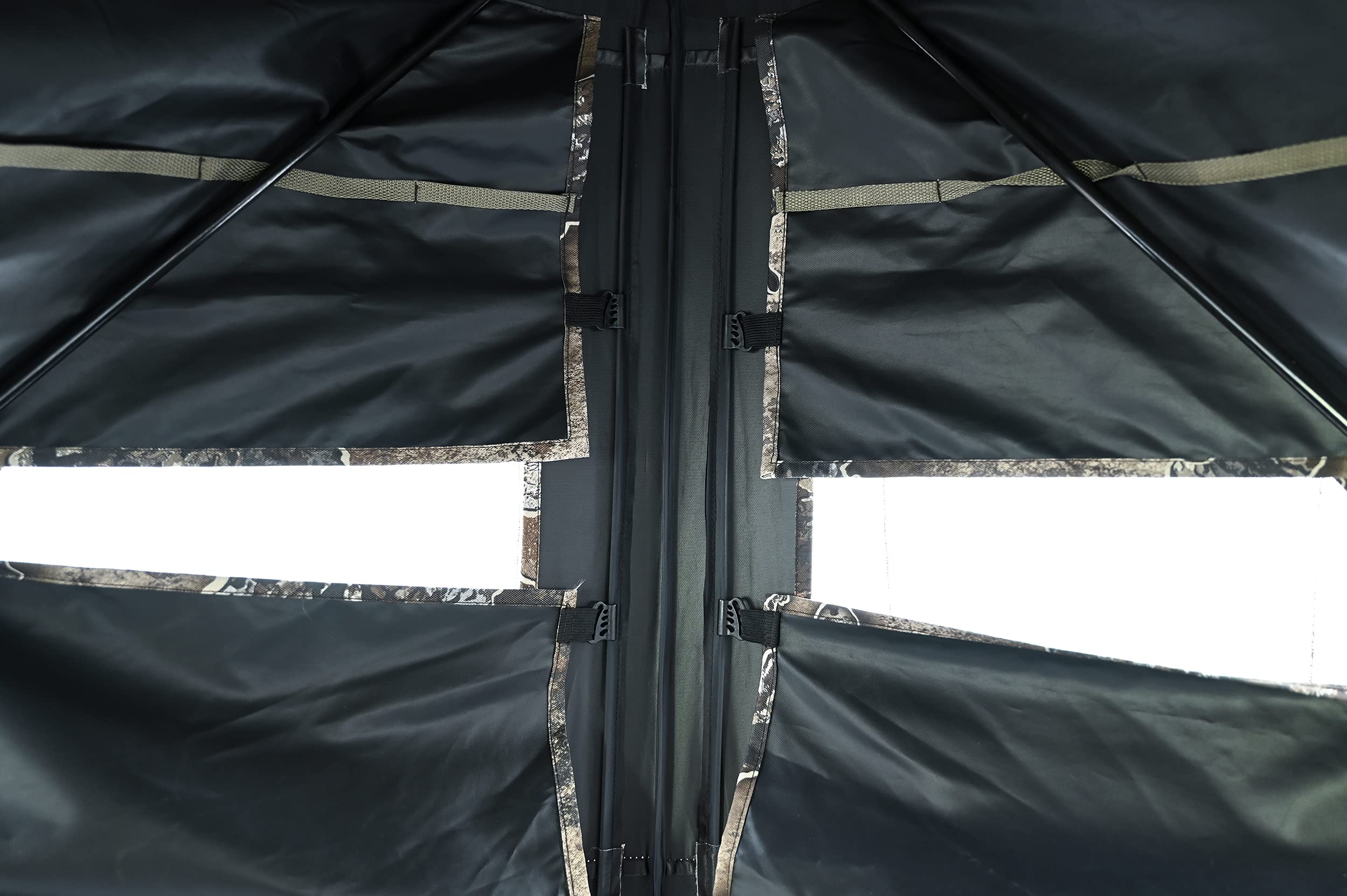 Browning Eclipse Tent Hunting Blind - 360° Silent Windows, Durable Fiberglass Poles, Gear Pockets & Brush Loops | Perfect for Deer Hunting, Turkey Hunting & Wildlife Observation
