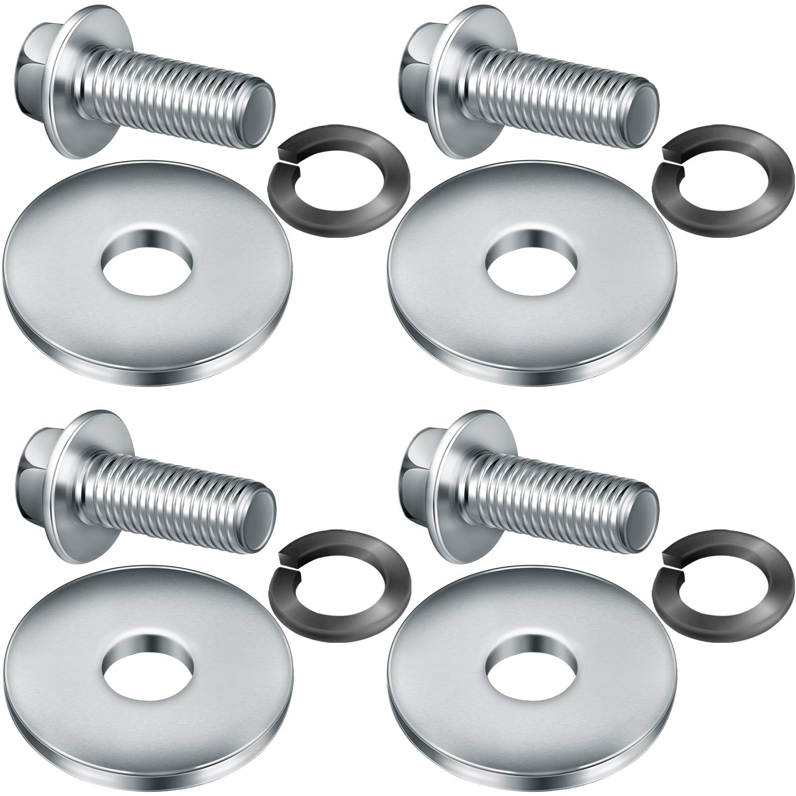 3/4 Inch Go Kart Clutch Bolt Kit with Lock Washer - Compatible with 10/12 Teeth Engines for Mini Bikes & Go Karts - Durable Replacement Parts for Racing & Off-Road Performance
