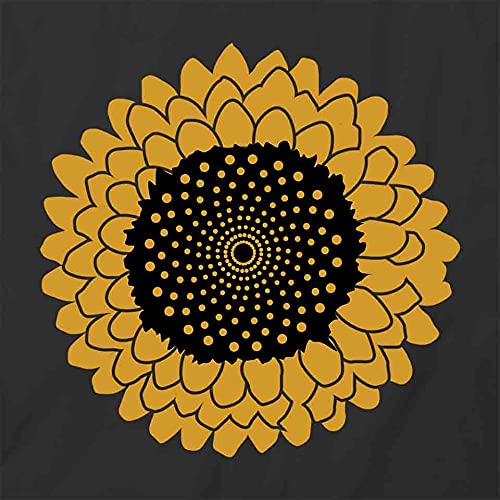 Sunflower Graphic T-Shirt for Women & Men - Black Printed Cotton Tee | Casual Wear, Summer Outfits, Festival Fashion
