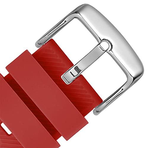 Wine Red / Silver Buckle