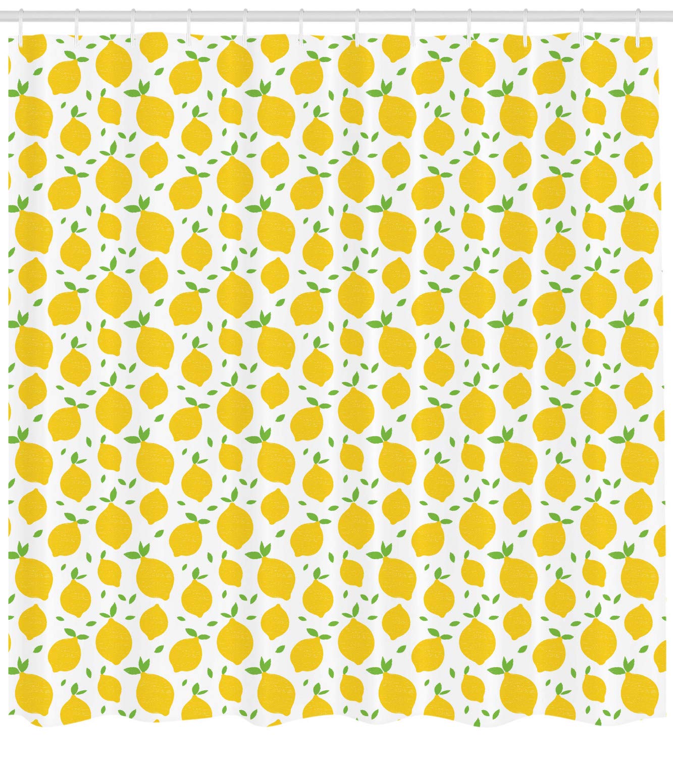 Ambesonne Lemons Shower Curtain - Modern Citrus Fruit Design Bathroom Decor, 105