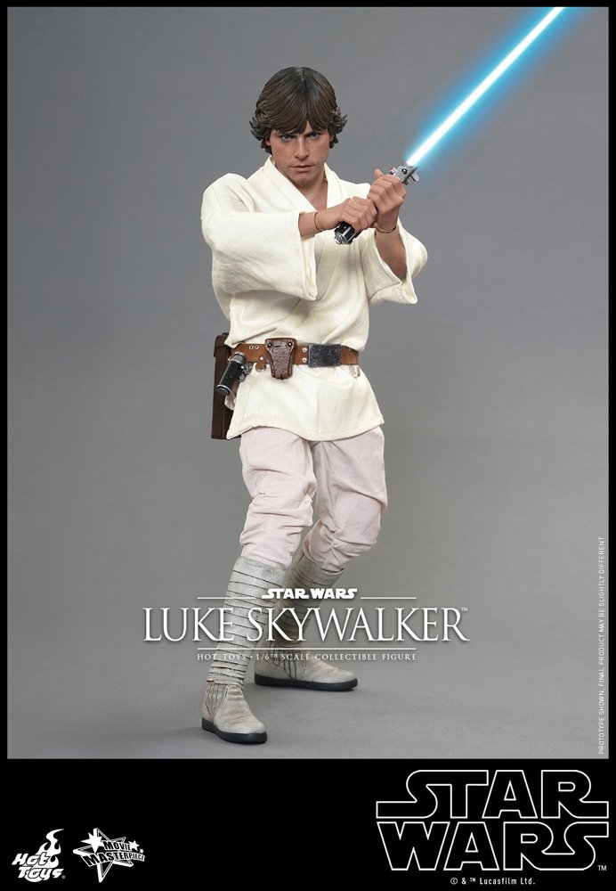 Hot Toys Star Wars Episode IV A New Hope Luke Skywalker 1/6 Scale Collectible Action Figure - Perfect for Display, Gift Giving, and Star Wars Fans Collection