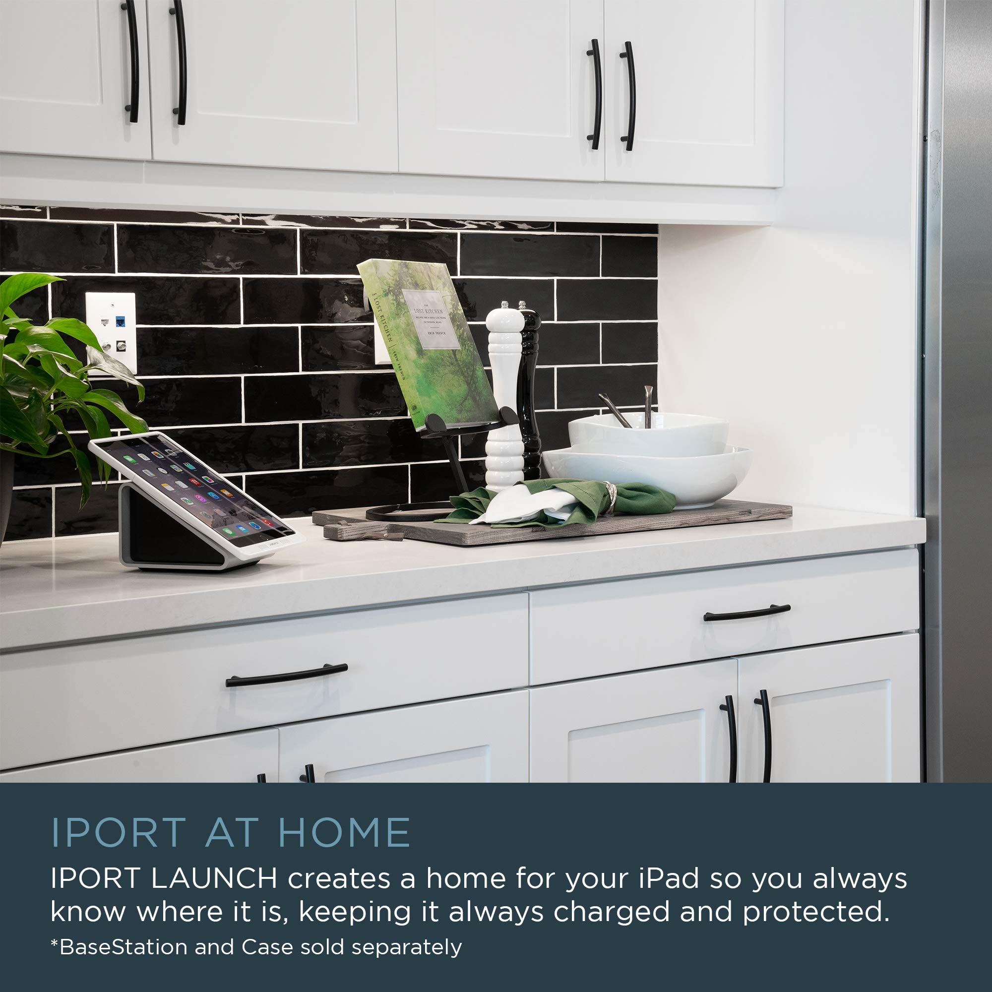 LaunchPort BaseStation iPad Stand - Universal Stand for All LAUNCH Cases (Silver) - Perfect for Home, Office & Travel Use