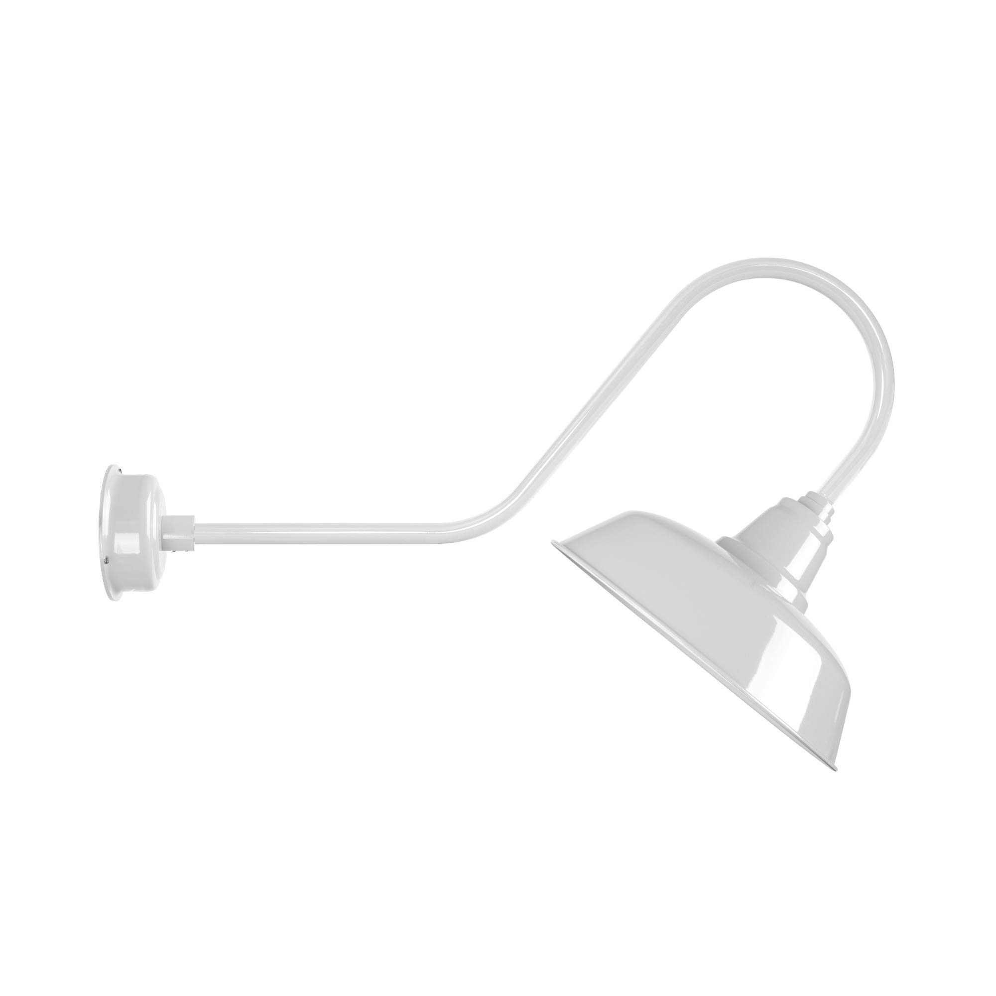 Cocoweb 10-Inch Goodyear LED Wall Sconce with Urban Arm in White - Modern Indoor/Outdoor Lighting for Hallway, Patio, and Bedroom