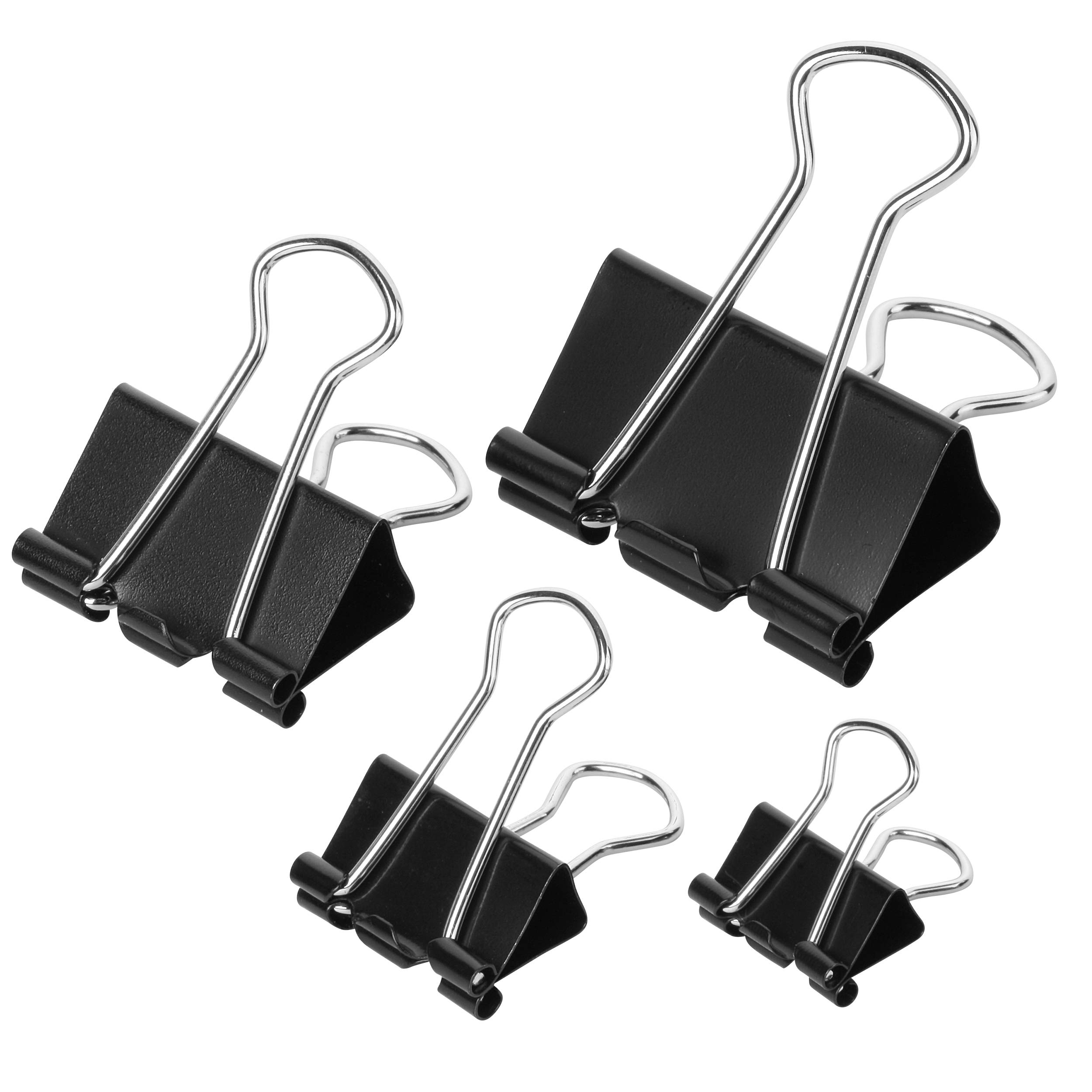 Mr. Pen Binder Clips 100pc - Black Metal Paper Clips for Office & School