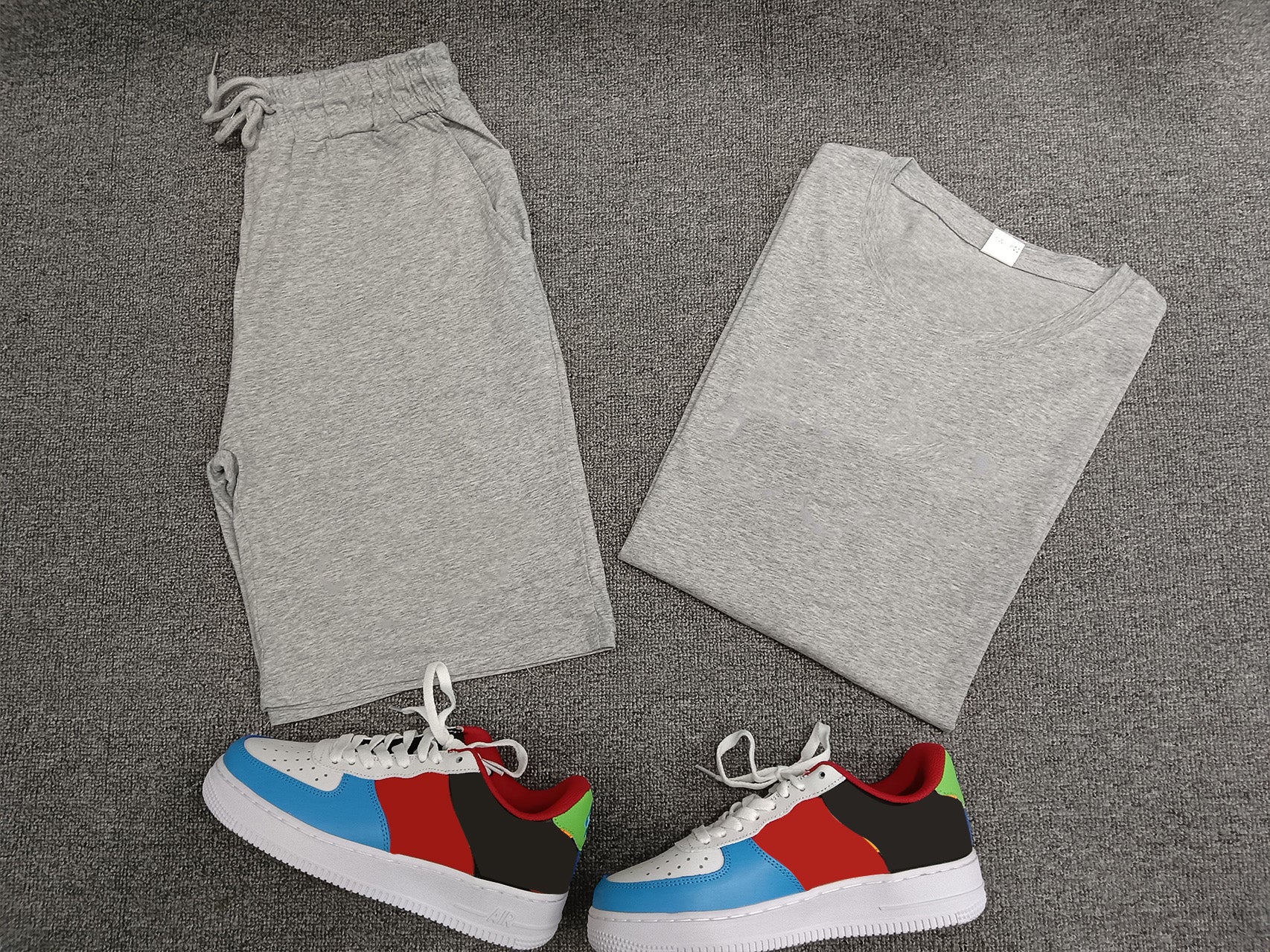 Men's Casual Short Sleeve T-Shirt & Athletic Shorts Set - Comfortable Summer Outfit for Gym, Running, and Outdoor Activities