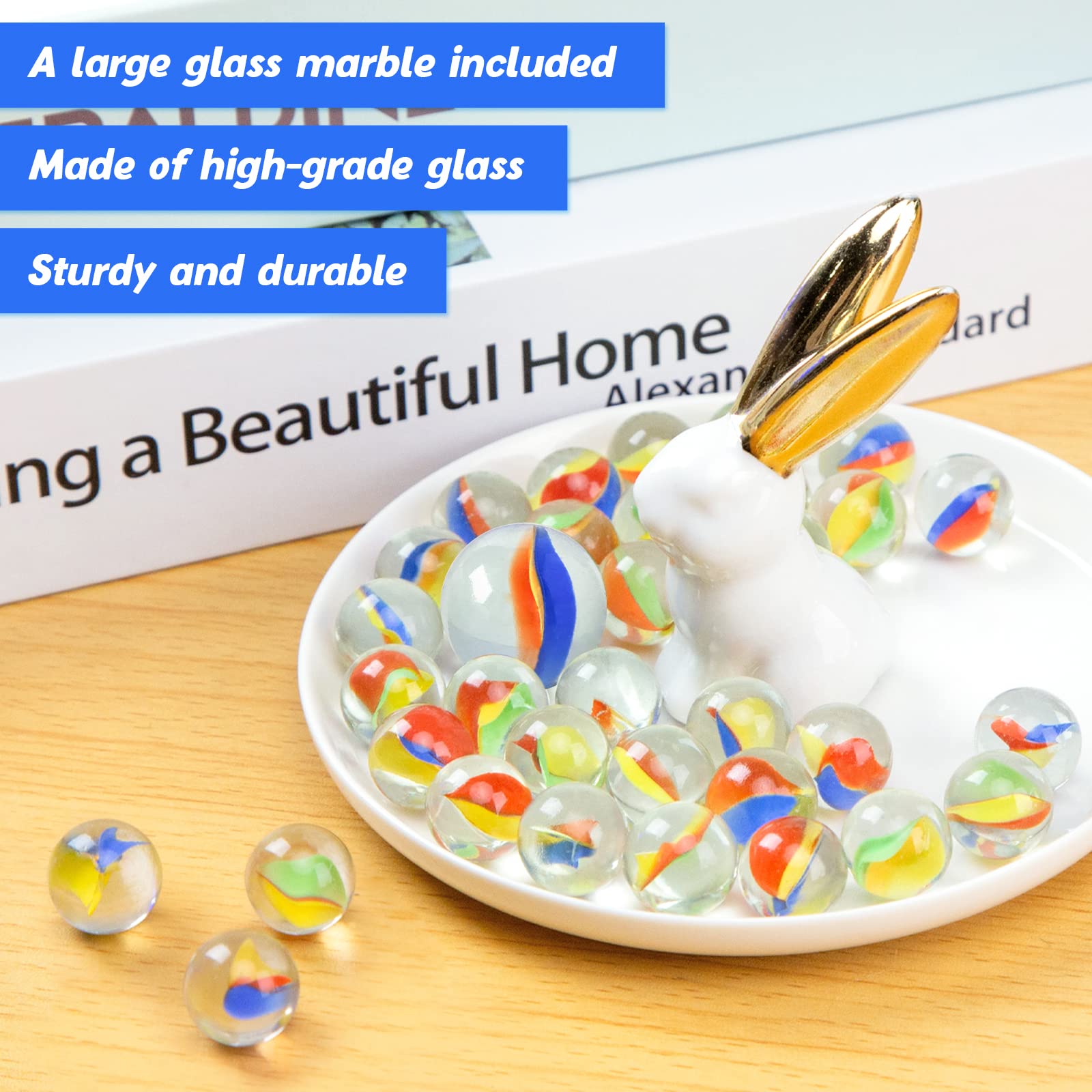 POPLAY 61PCS Marble Run Game Set for Kids - STEM Learning Toys with Gift Box, Marble Maze Building Kit for Classroom Activities & DIY Crafts - Perfect for Birthday Gifts & Educational Play