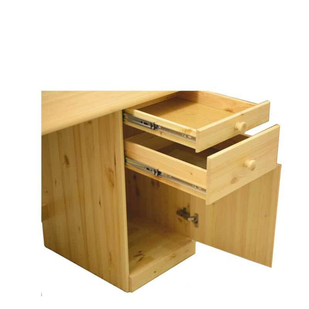 Henry Solid Wood Soft Close Drawers Writing Desk in Espresso Finish - Perfect for Home Office, Study Room & Workspace Organization