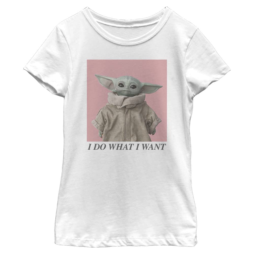 Star Wars Baby Girls Mandalorian Sassy Short Sleeve Tee Shirt - Cute Cartoon Graphic T-Shirt for Toddler Girls, Perfect for Playdates, Birthday Parties & Disney Theme Outfits