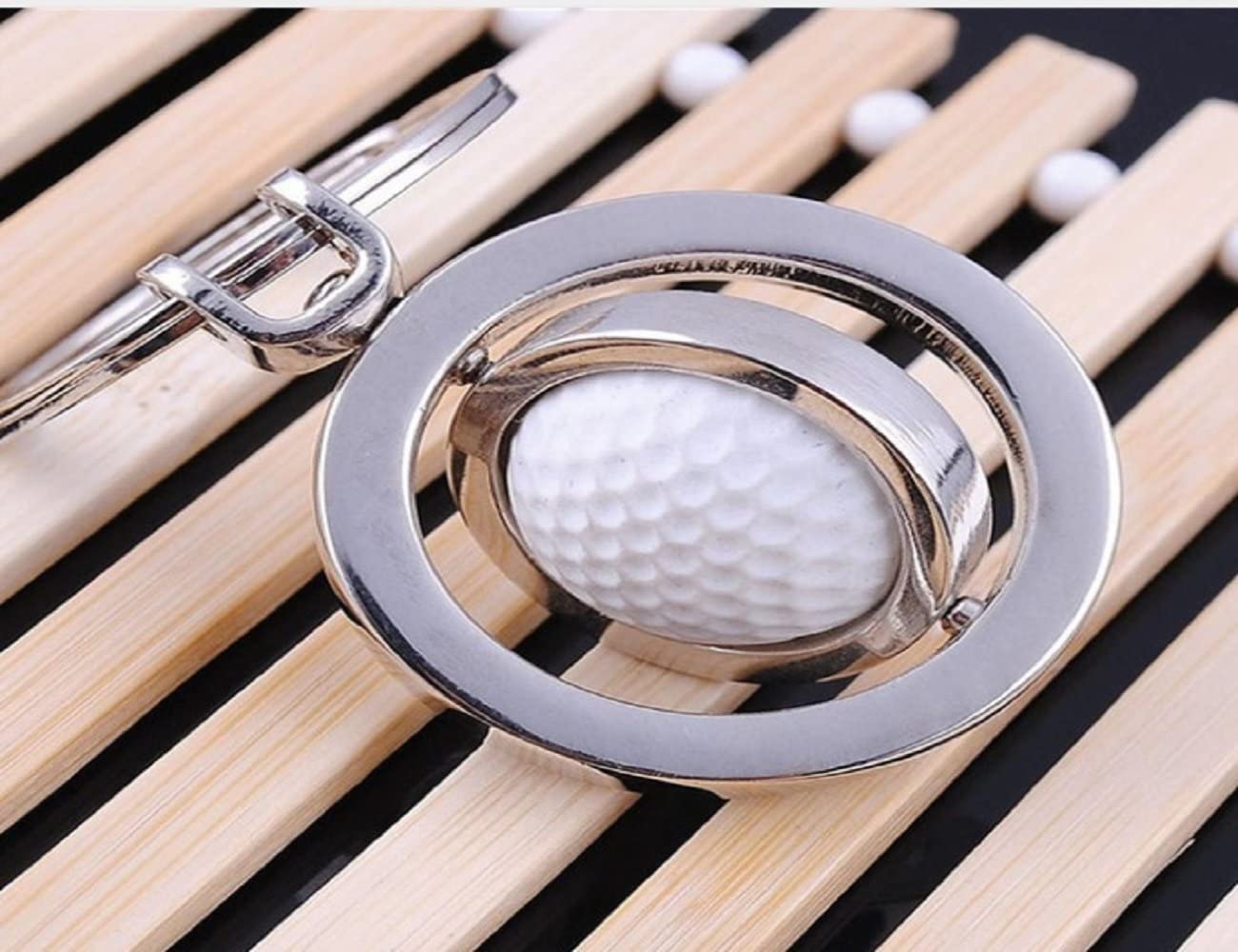 LL-Golf® Rotating Golf Ball Keychain - Unique Golf Gift for Men & Women - Perfect for Golf Enthusiasts, Players & Coaches - Great for Birthdays, Tournaments & Corporate Events