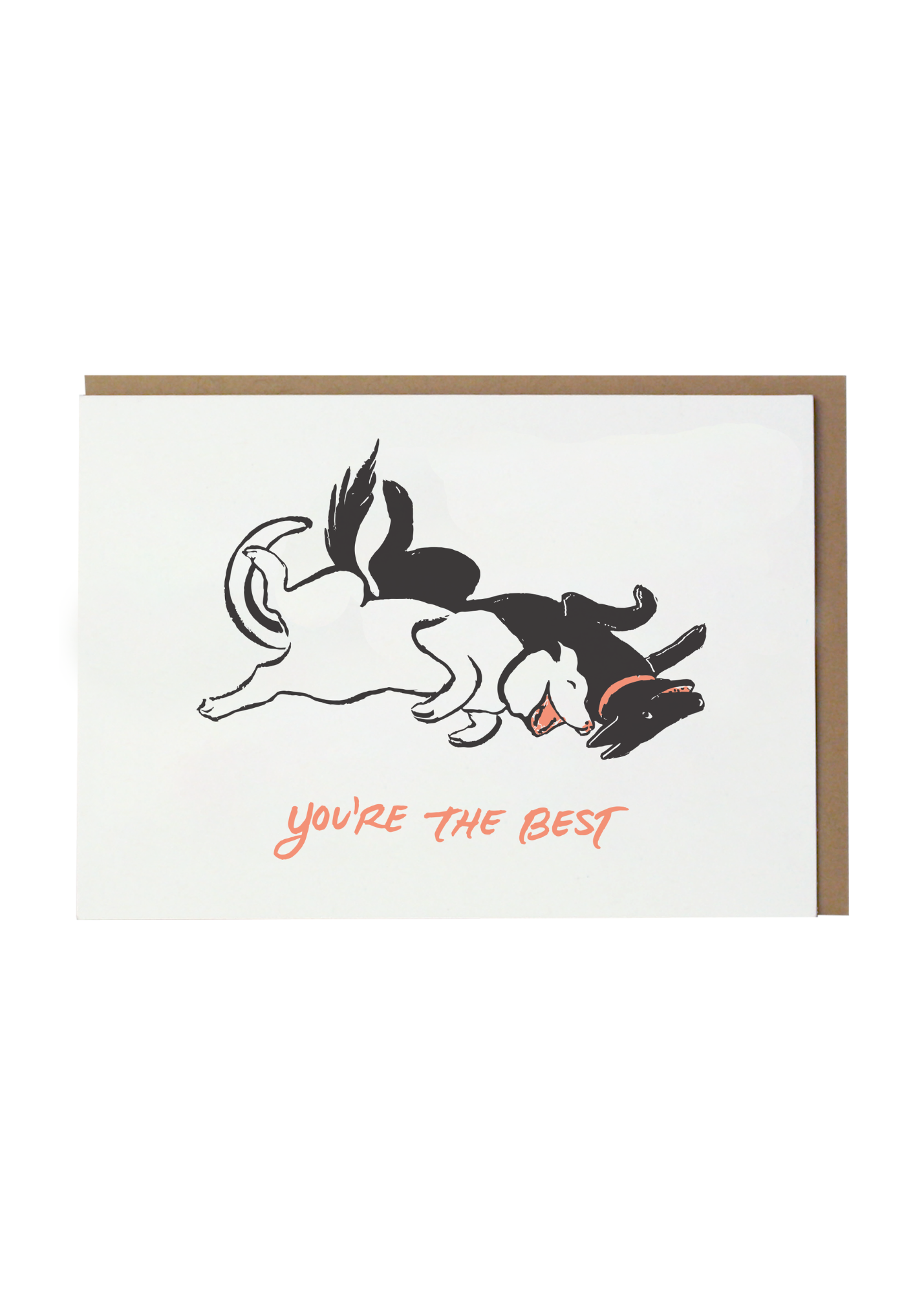 Funny Friendship Greeting Card for Dog Lovers - Perfect for Birthdays, Thank You Notes & Special Occasions